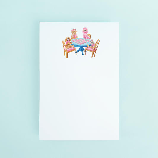 Dogs Playing Mahjong Notepad - Shop LINNY CO