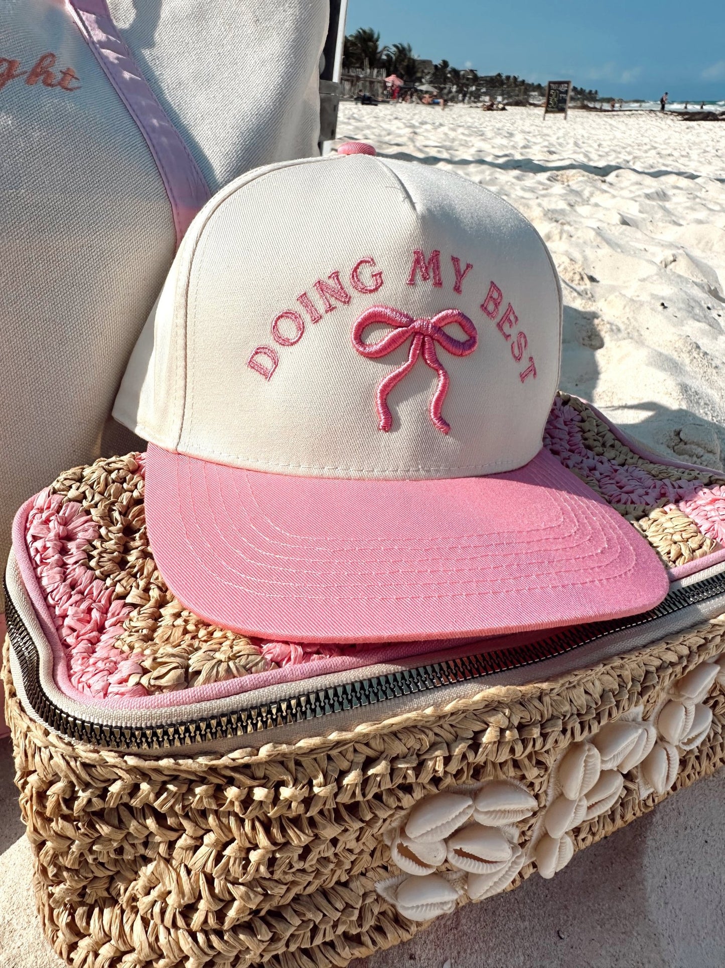 Doing My Best - Pink Vintage Trucker Hat - Shop LINNY CO