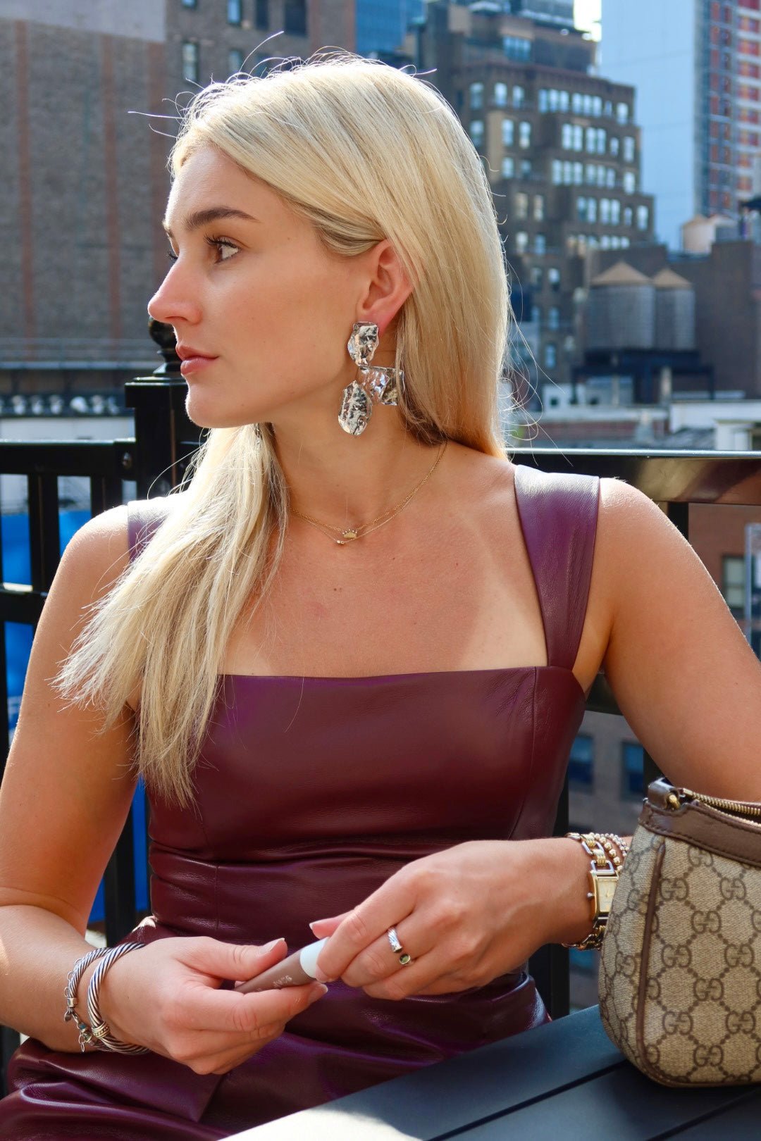 Eden Statement Earring - Silver - Shop LINNY CO