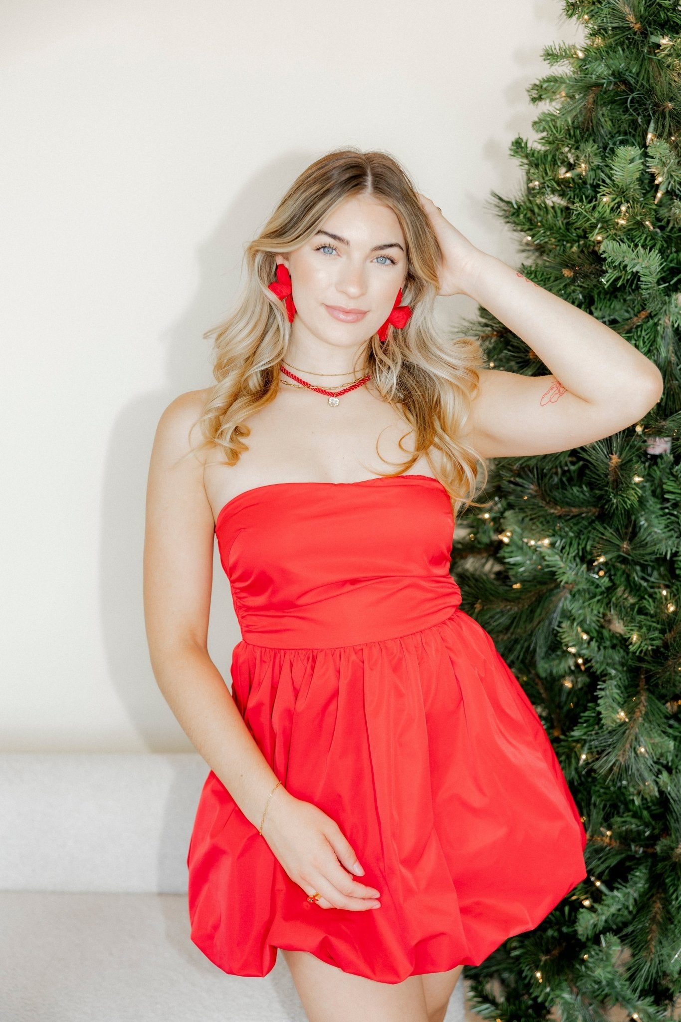 Eden Statement Earrings - Red - Shop LINNY CO