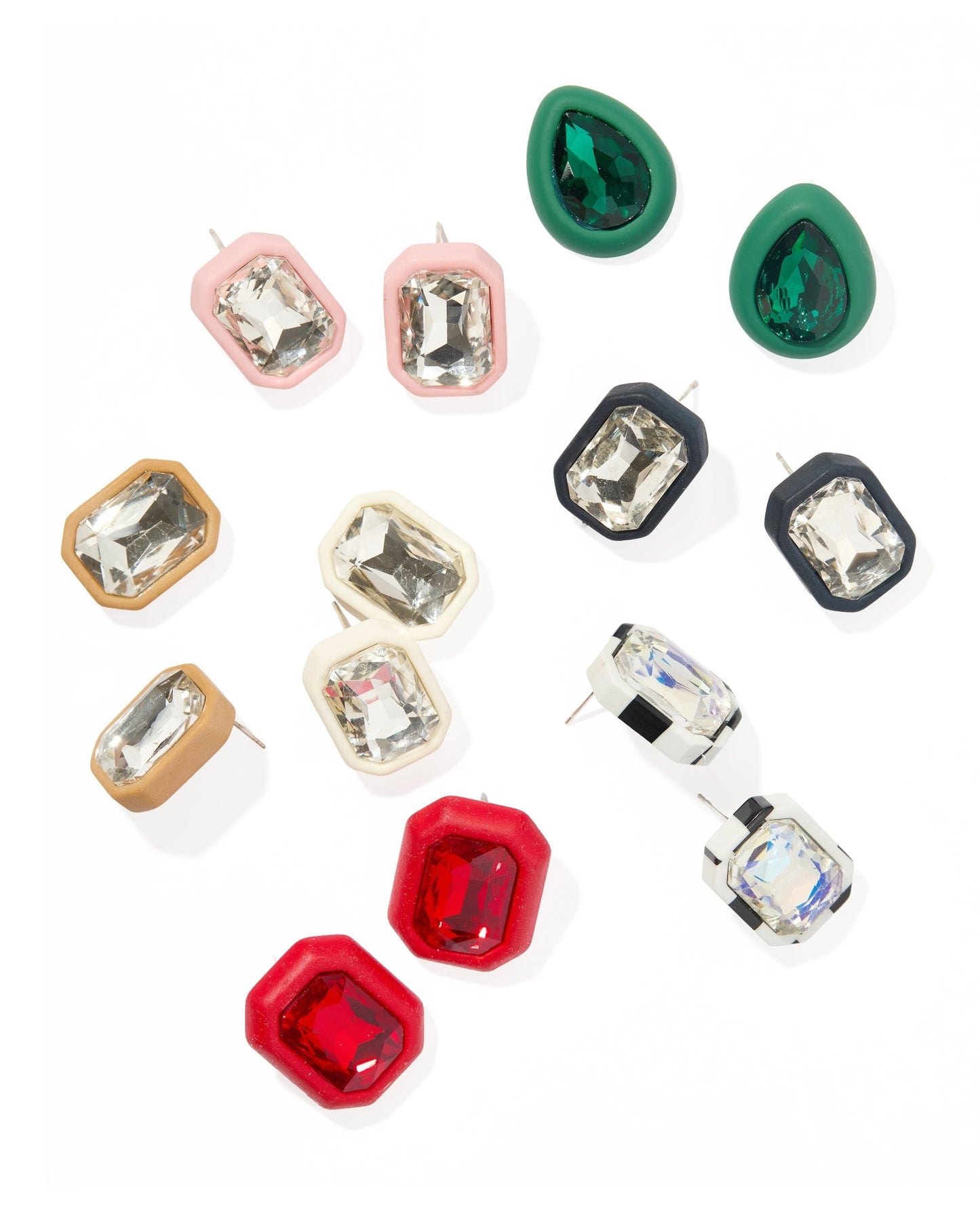 Eva Statement Earring - Red Rectangle - Shop LINNY CO