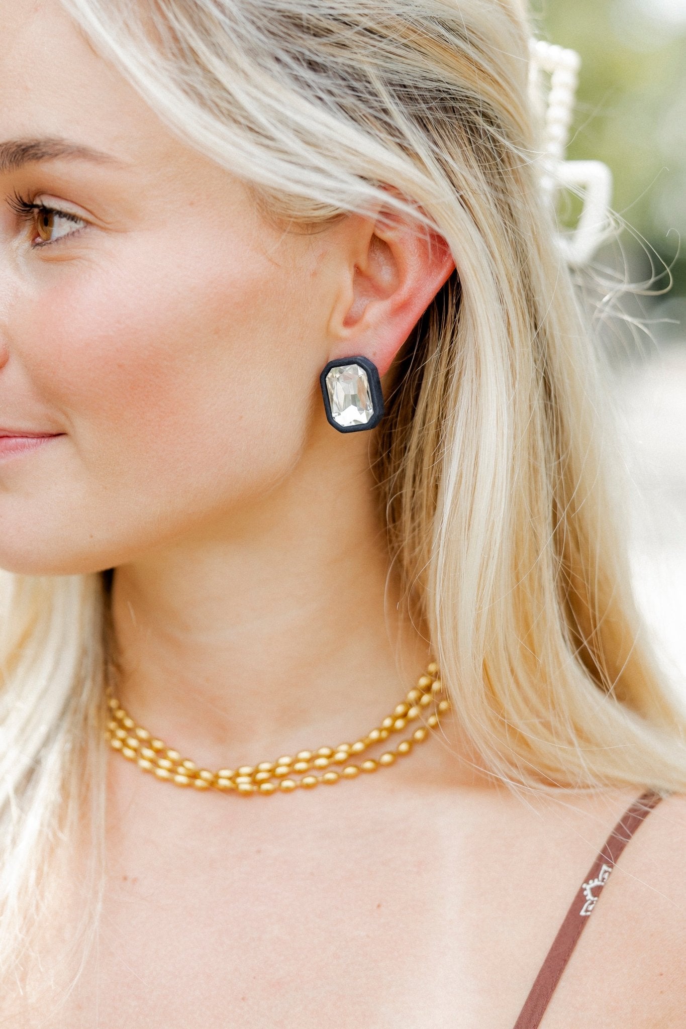 Eva Statement Earrings - Black - Shop LINNY CO
