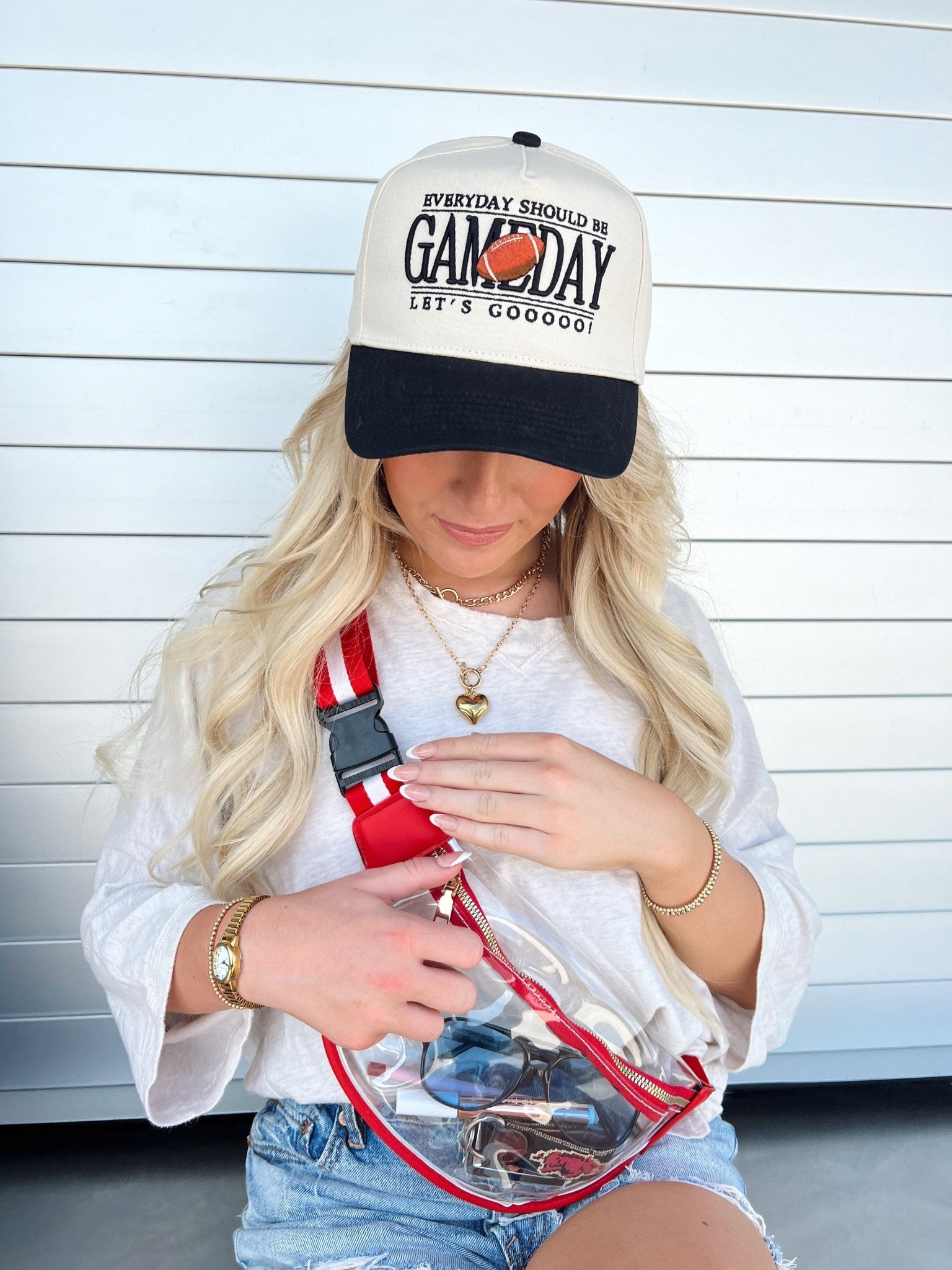 Everyday Should Be Gameday - Black Vintage Trucker Hat - Shop LINNY CO