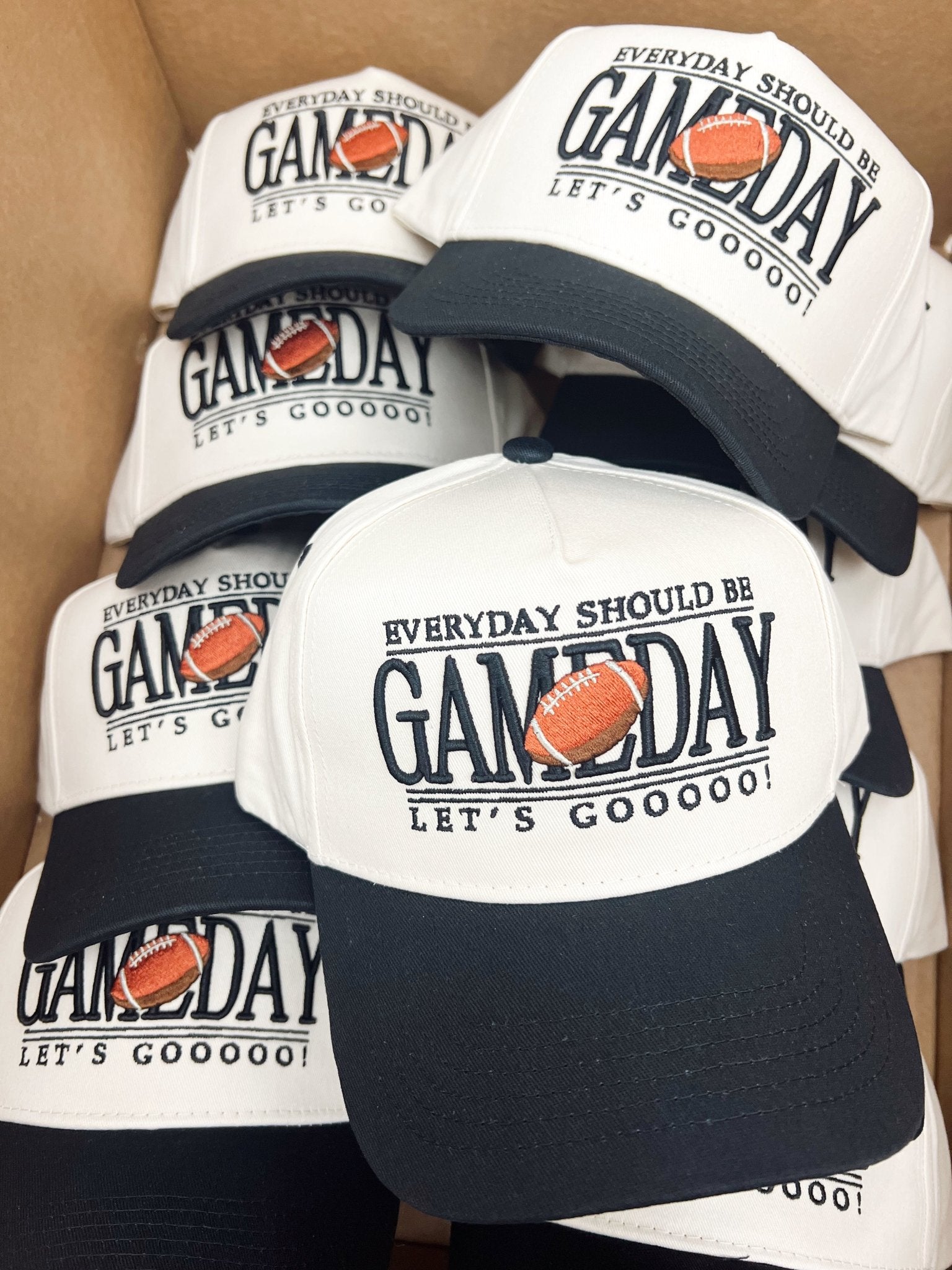 Everyday Should Be Gameday - Black Vintage Trucker Hat - Shop LINNY CO