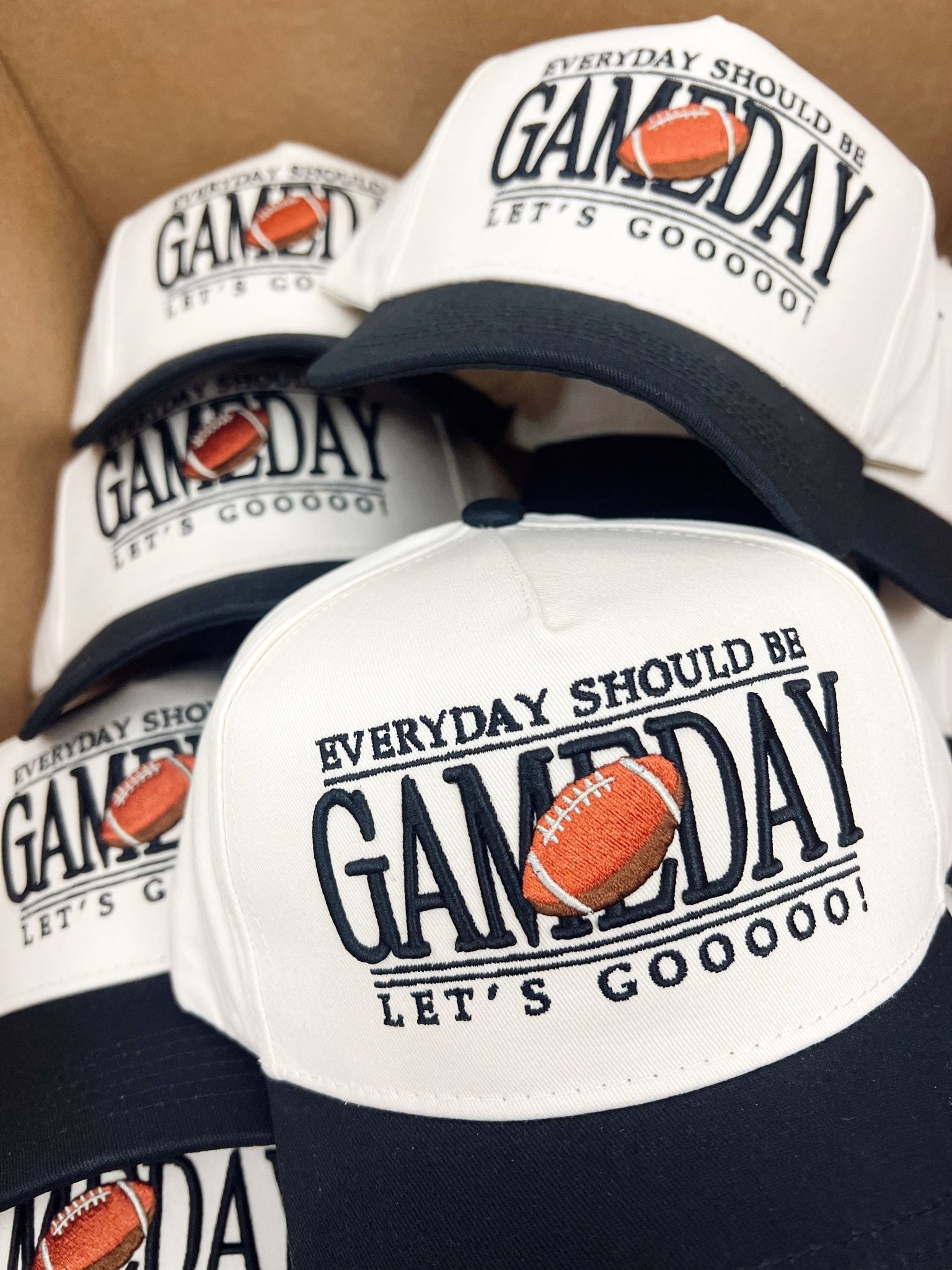 Everyday Should Be Gameday - Black Vintage Trucker Hat - Shop LINNY CO