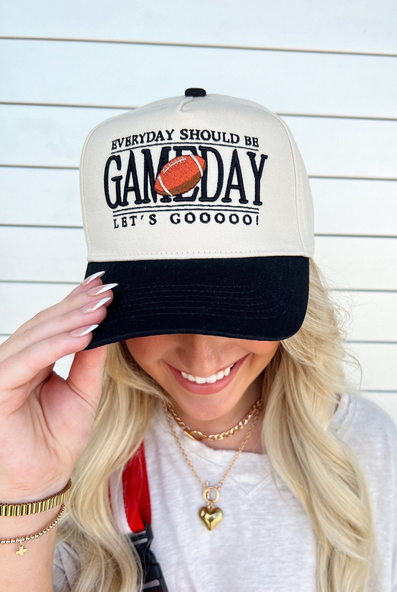 Everyday Should Be Gameday - Black Vintage Trucker Hat - Shop LINNY CO
