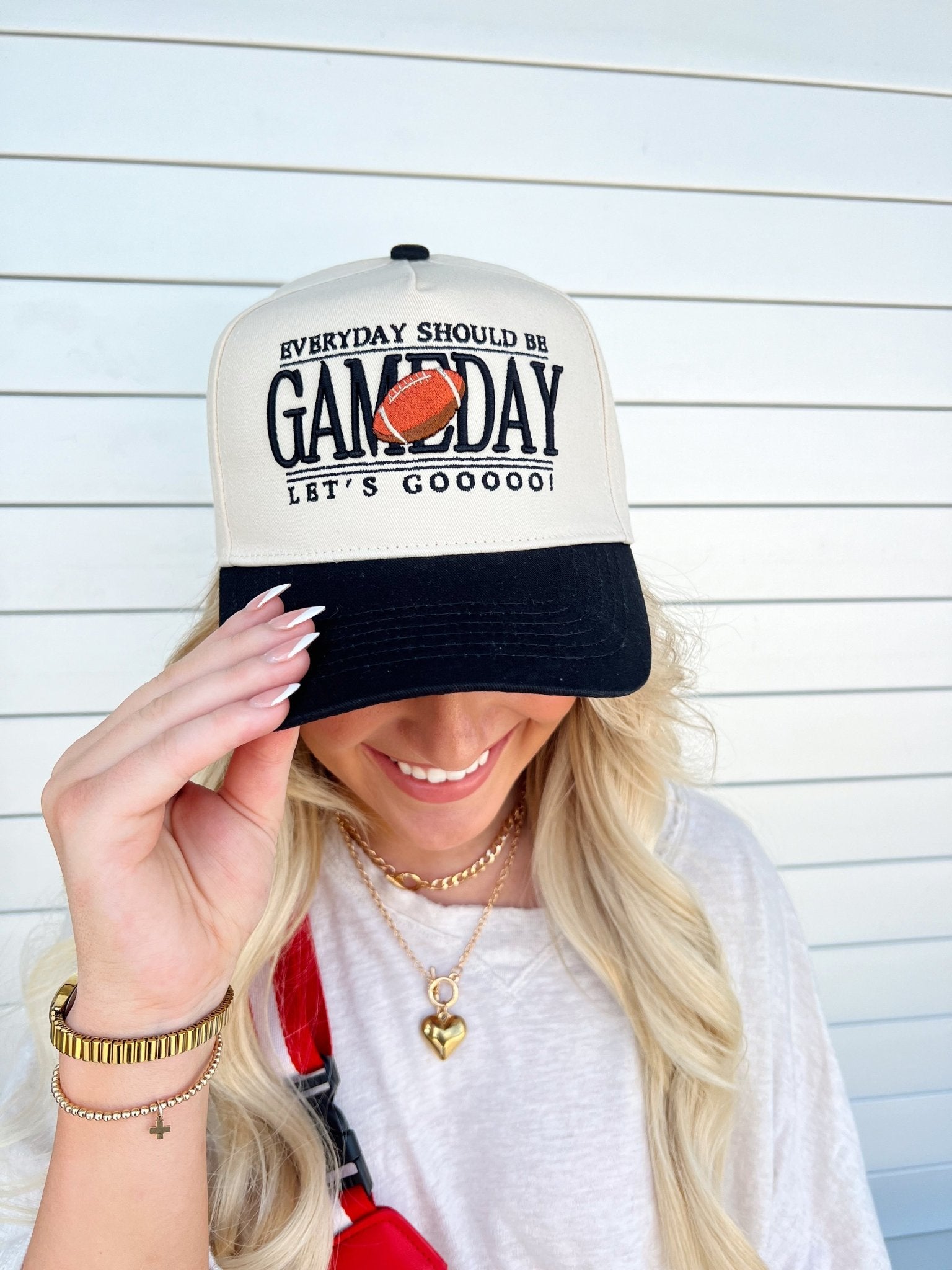 Everyday Should Be Gameday - Black Vintage Trucker Hat - Shop LINNY CO