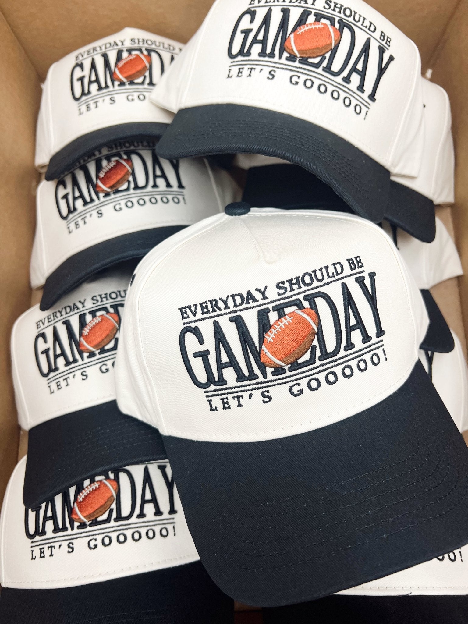 Everyday Should Be Gameday - Black Vintage Trucker Hat - Shop LINNY CO