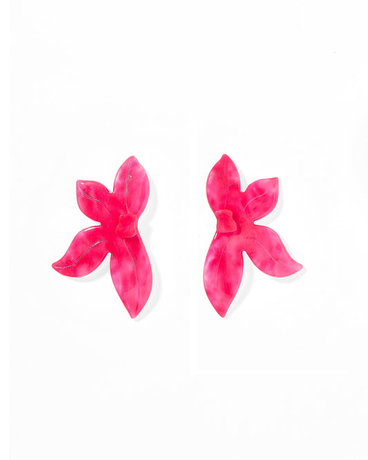 Fern Statement Earrings - Cosmic Pink - Shop LINNY CO