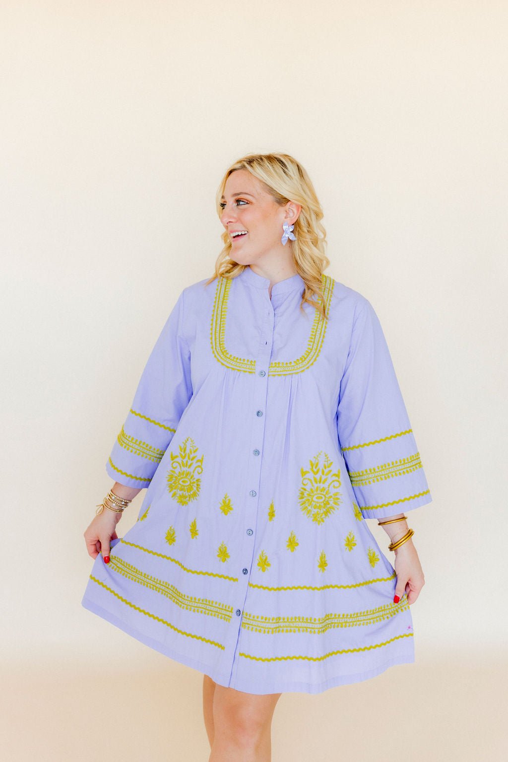 Fern Statement Earrings - Lavender Haze - Shop LINNY CO