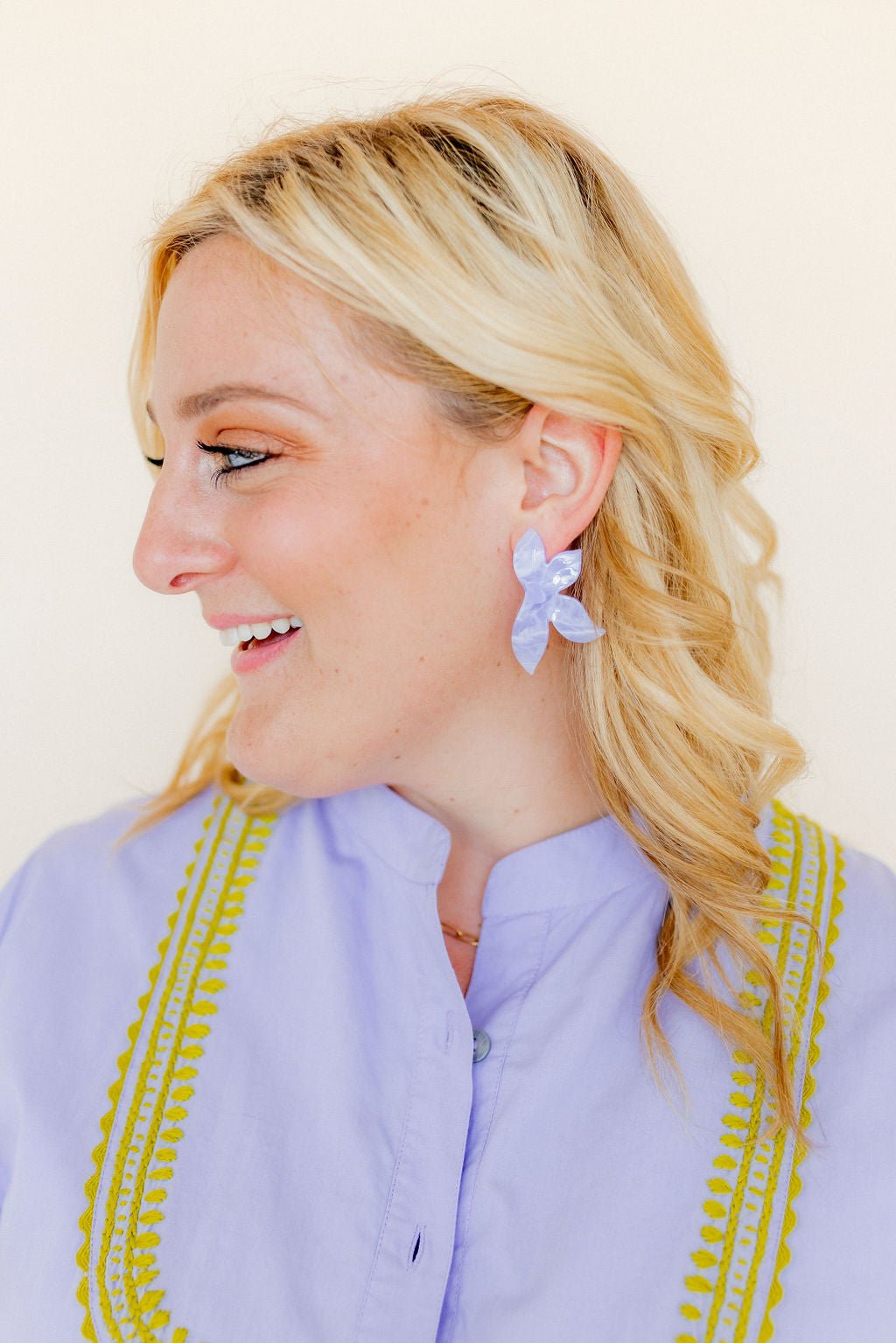 Fern Statement Earrings - Lavender Haze - Shop LINNY CO