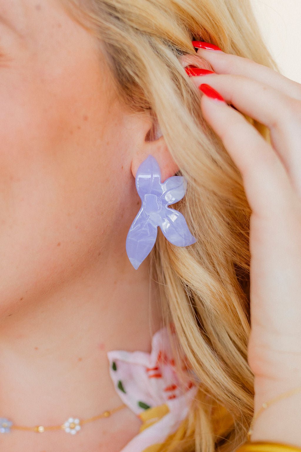 Fern Statement Earrings - Lavender Haze - Shop LINNY CO