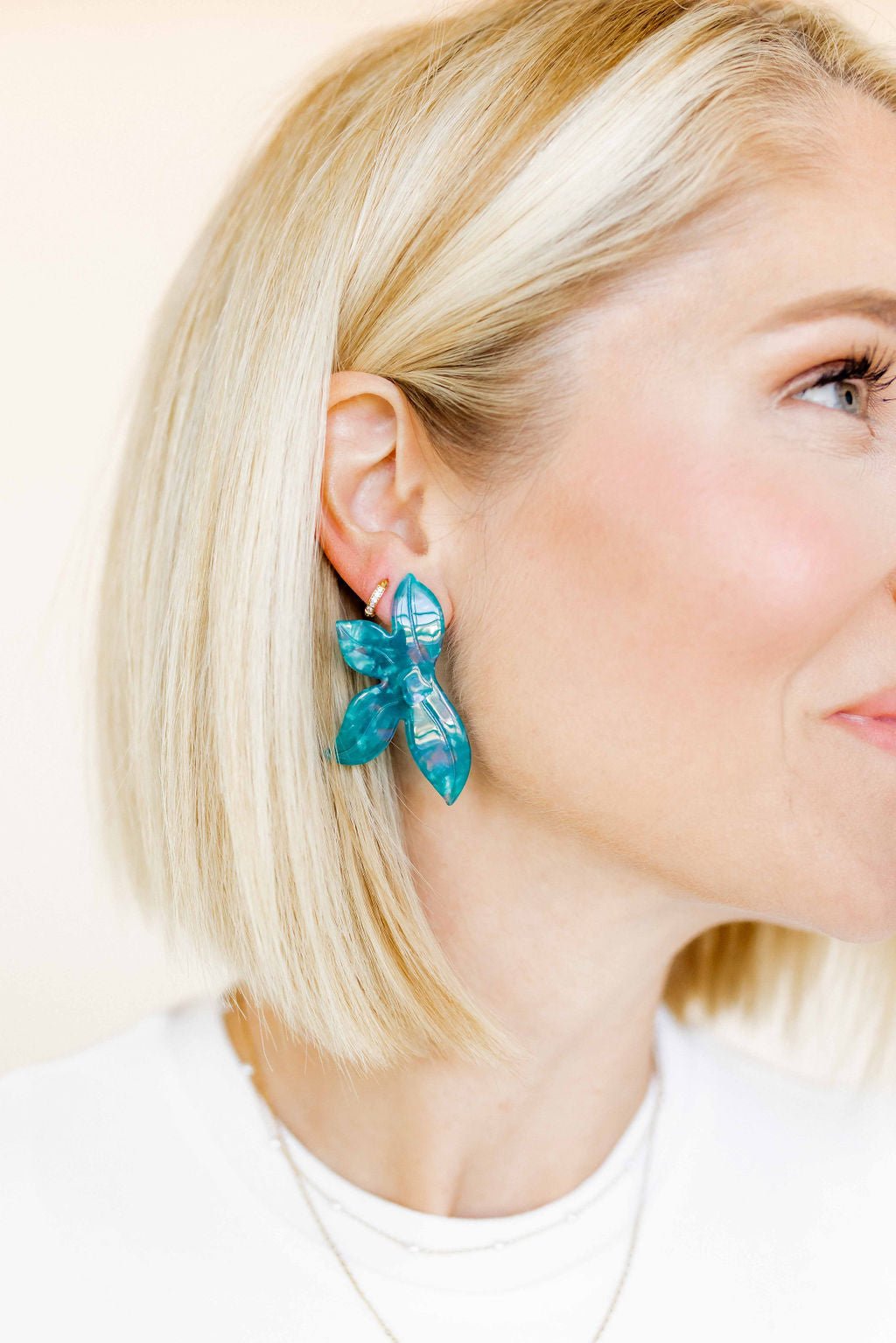 Fern Statement Earrings - Mystic Lagoon - Shop LINNY CO