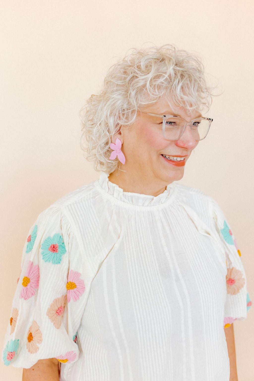 Fern Statement Earrings - Pink Peony - Shop LINNY CO