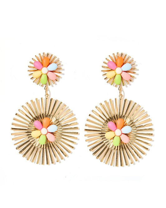 Fiona Statement Earrings - Multi - Shop LINNY CO