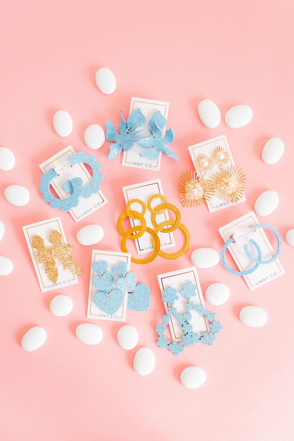 Fiona Statement Earrings - Pearl - Shop LINNY CO