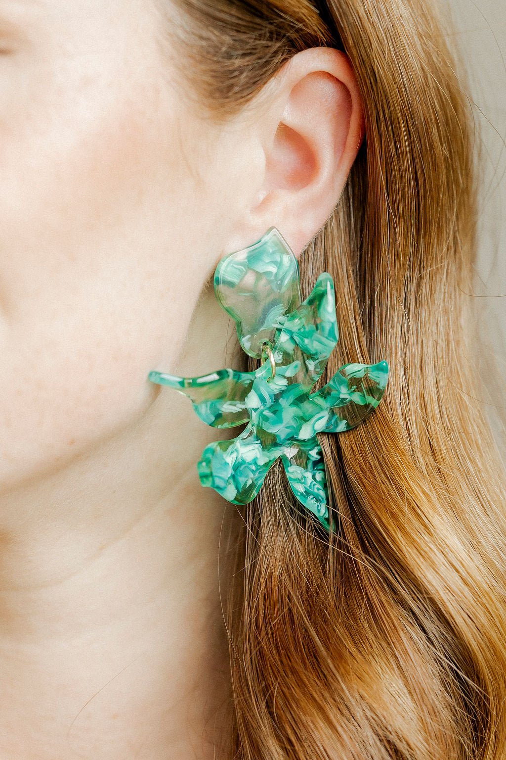 Flora Statement Earrings - Bahama Mama - Shop LINNY CO