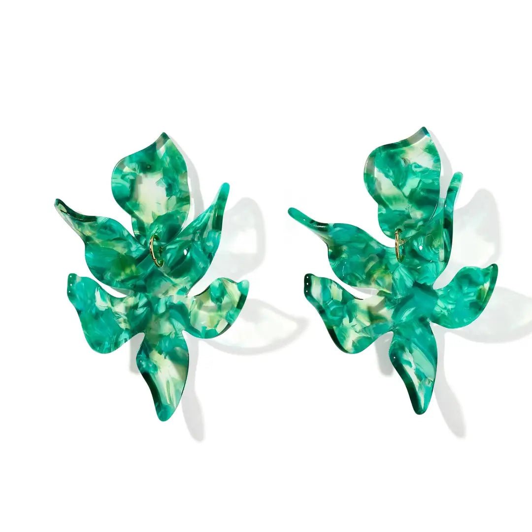 Flora Statement Earrings - Bahama Mama - Shop LINNY CO