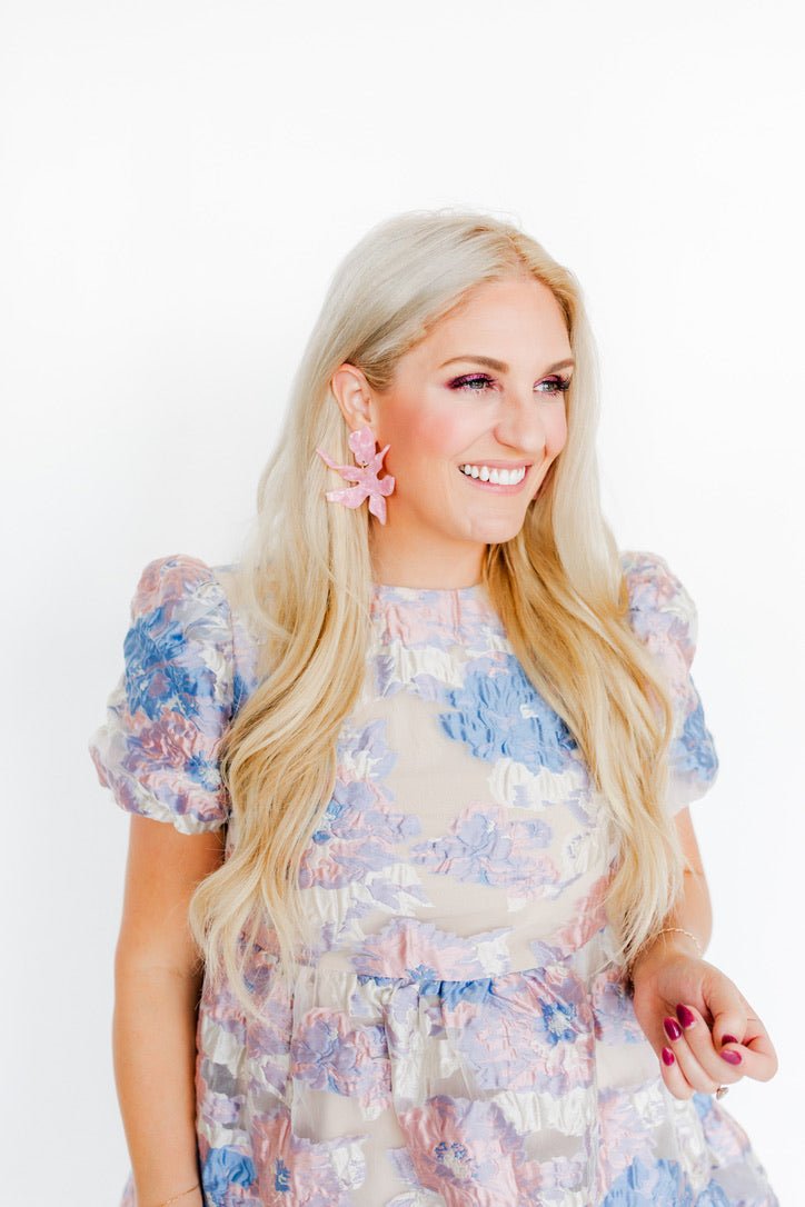 Flora Statement Earrings - Ballet Slipper - Shop LINNY CO
