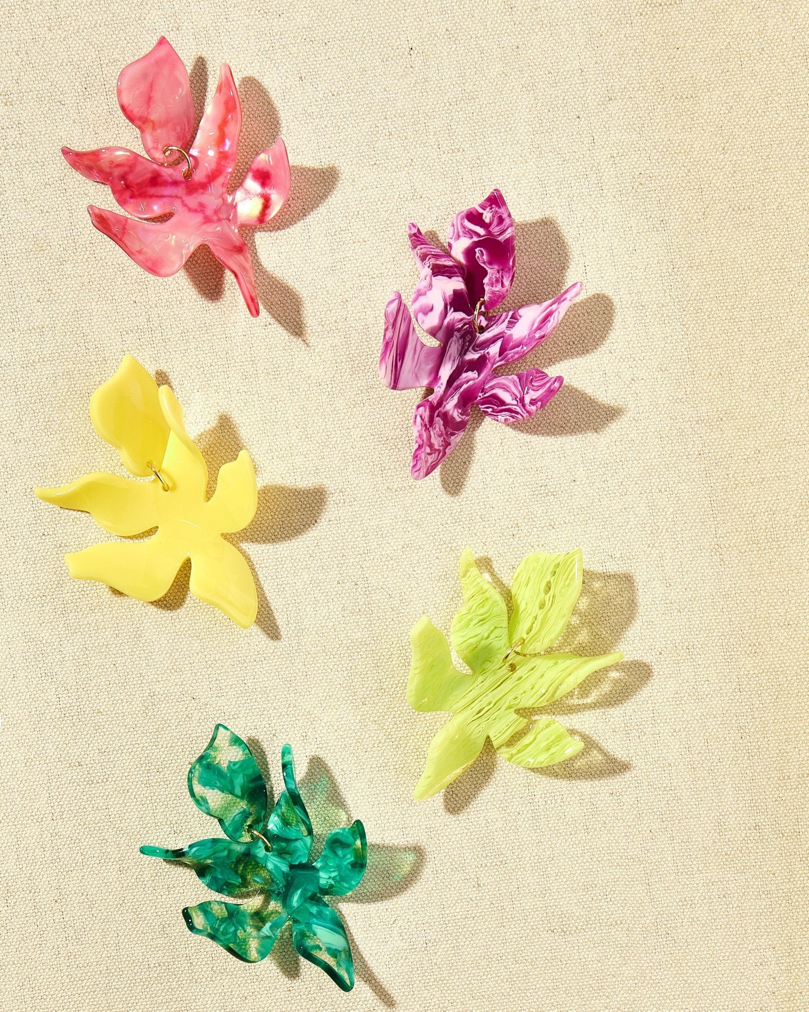 Flora Statement Earrings - Butter Yellow - Shop LINNY CO