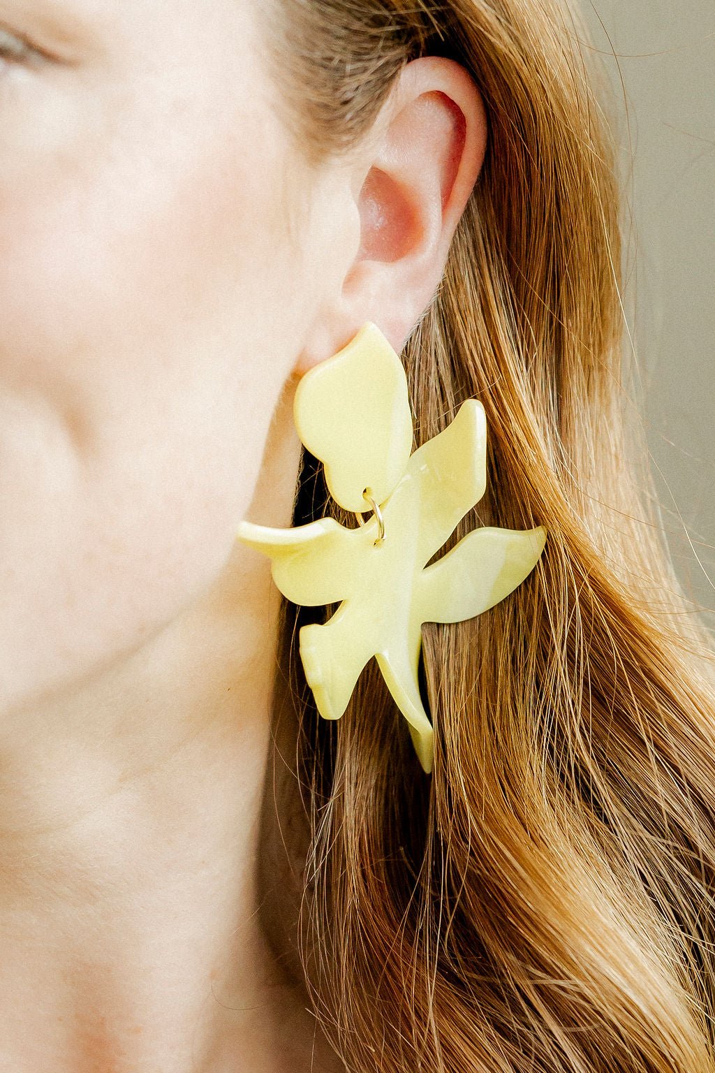 Flora Statement Earrings - Butter Yellow - Shop LINNY CO