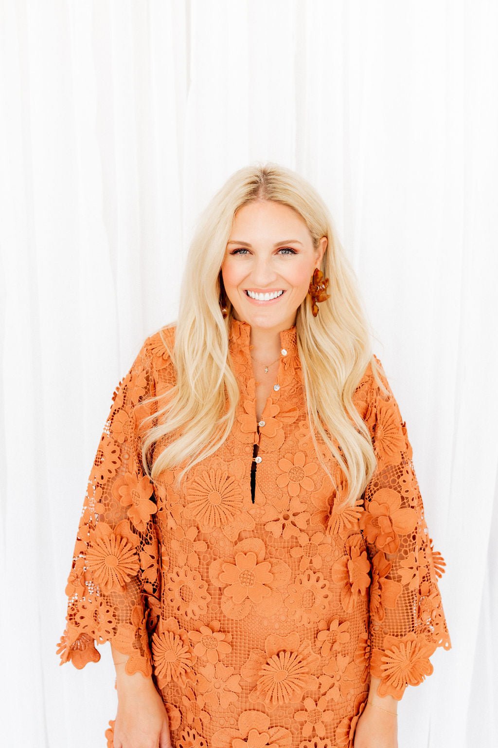 Flora Statement Earrings - Caramel - Shop LINNY CO