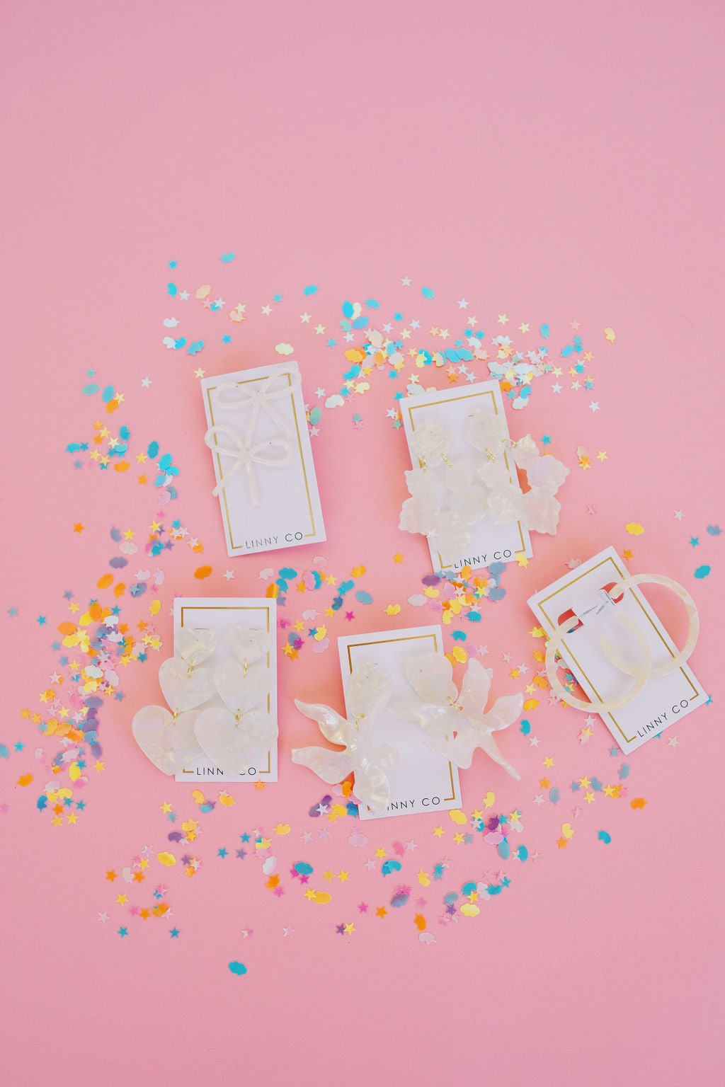 Flora Statement Earrings - Iridescent - Shop LINNY CO
