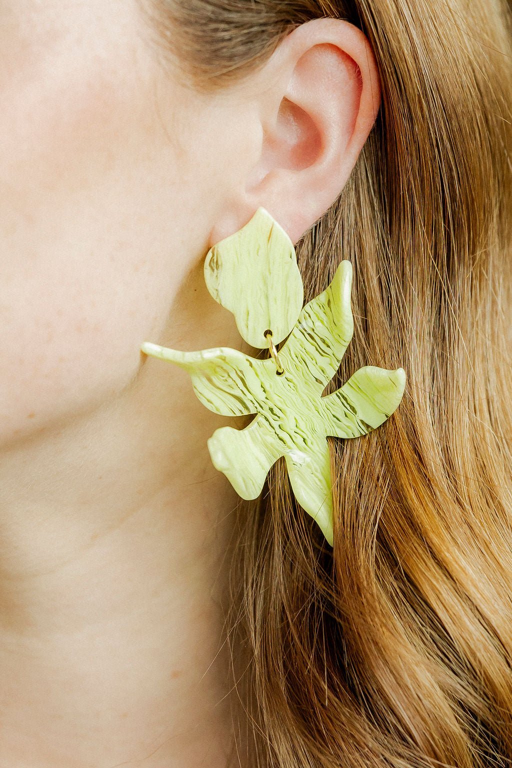 Flora Statement Earrings - Lime Zest - Shop LINNY CO
