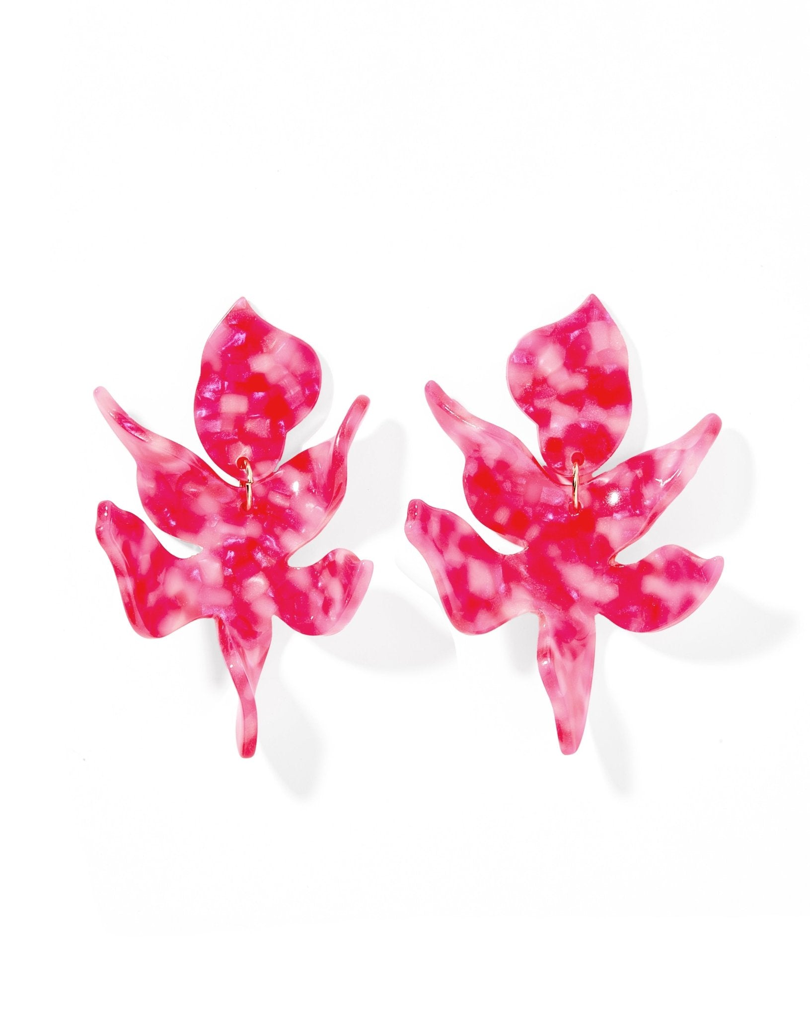 Flora Statement Earrings - Pink Party Punch - Shop LINNY CO