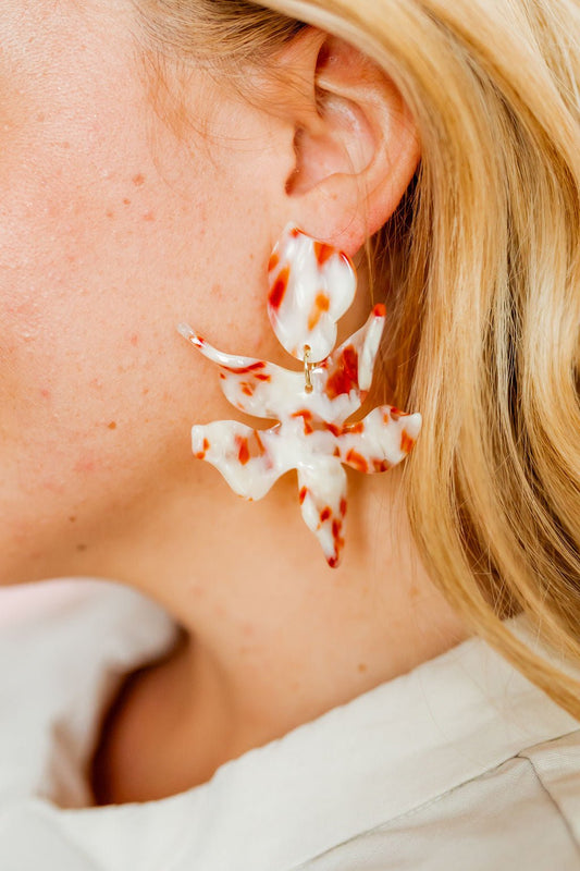 Flora Statement Earrings - Texas Pearl - Shop LINNY CO