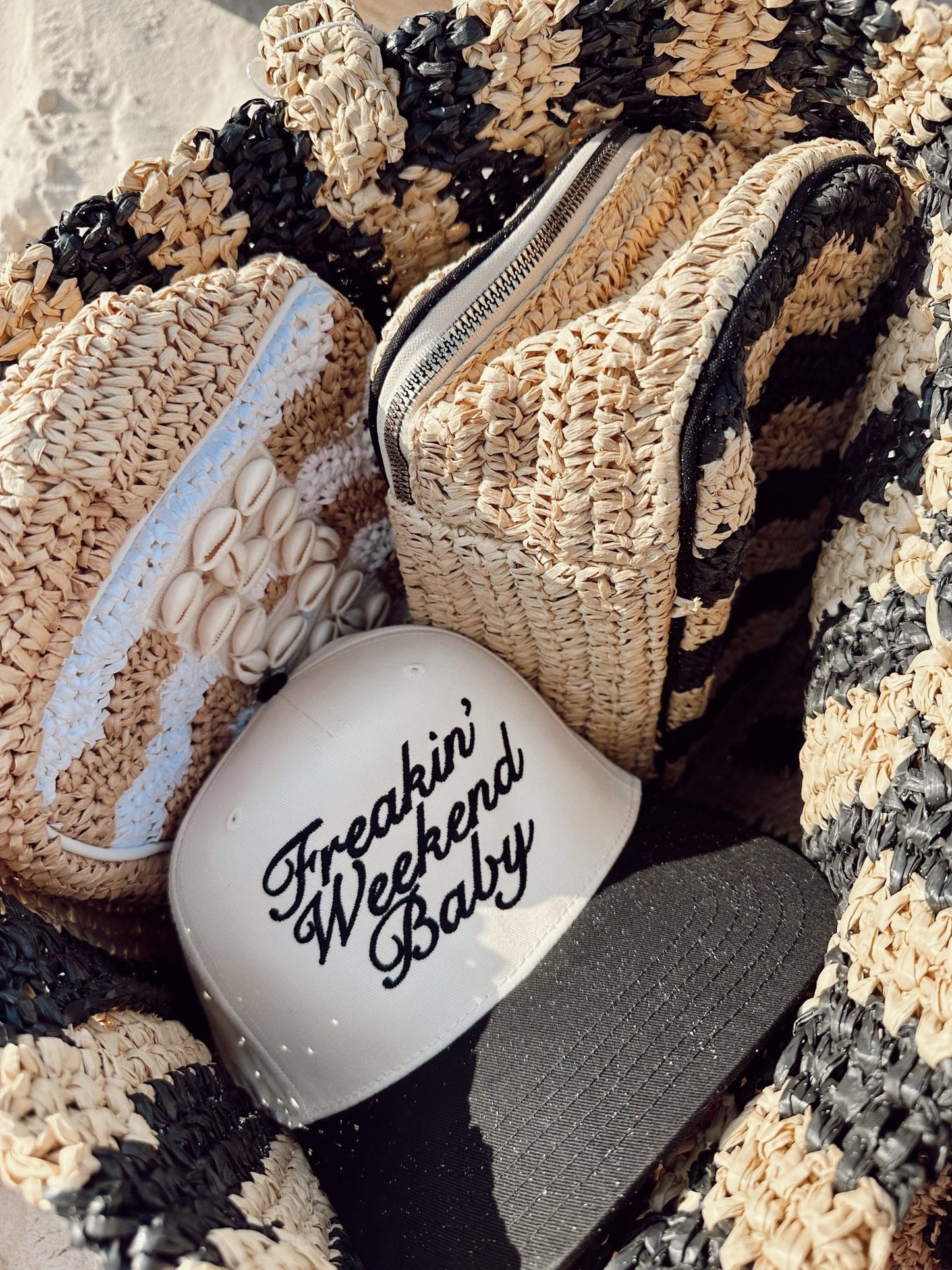 Freakin' Weekend Baby - Vintage Trucker Hat - Shop LINNY CO