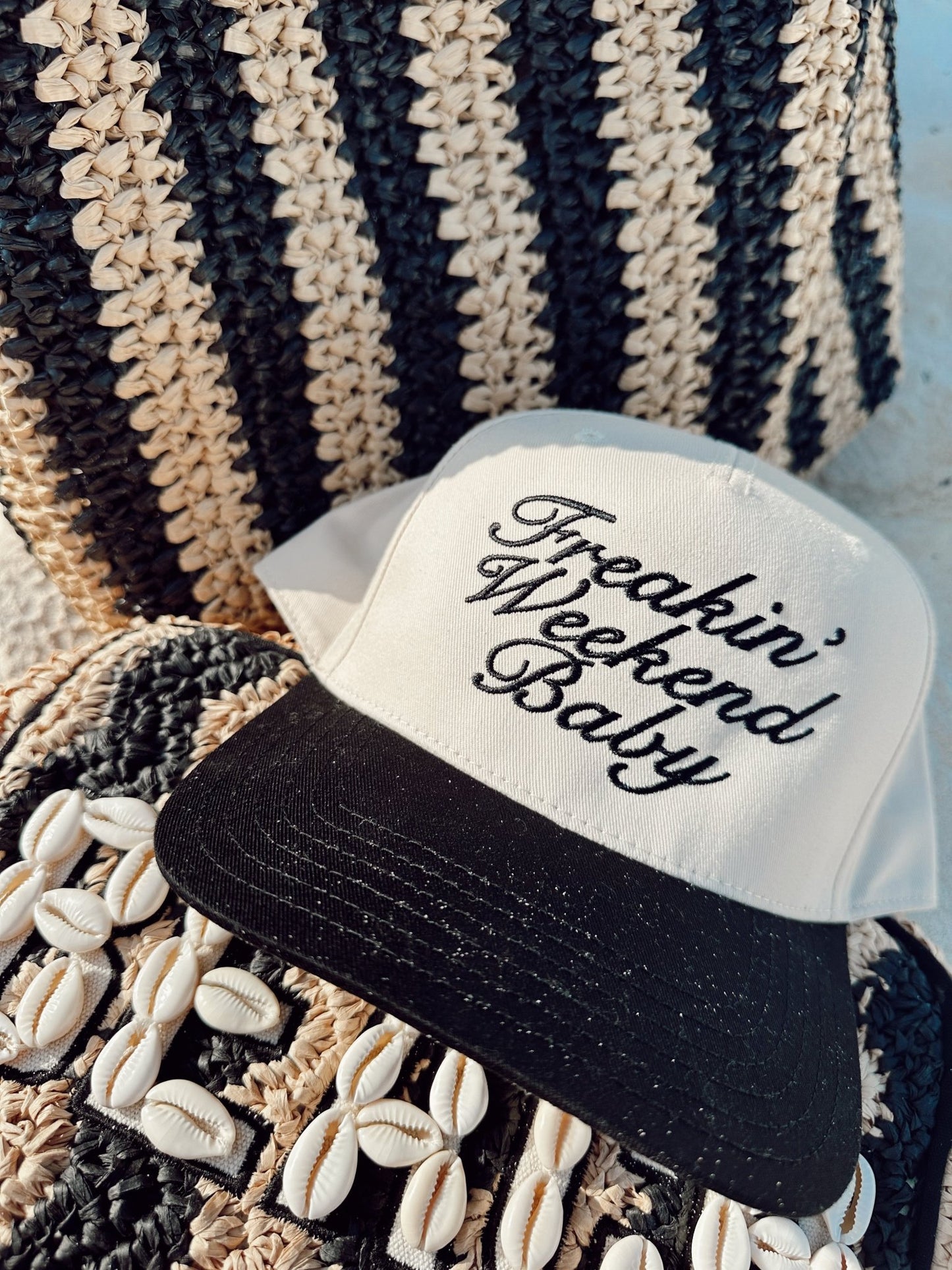Freakin' Weekend Baby - Vintage Trucker Hat - Shop LINNY CO