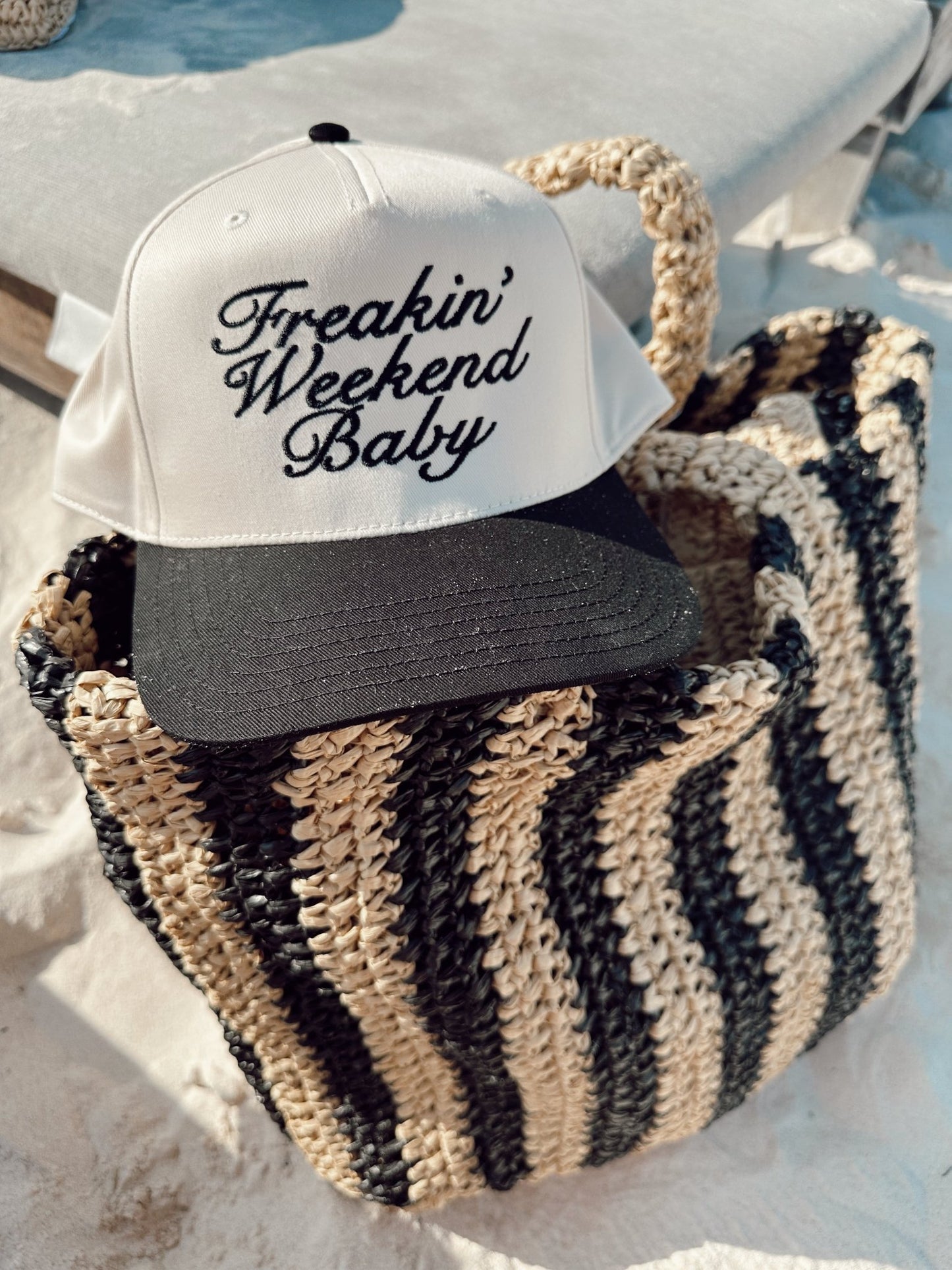 Freakin' Weekend Baby - Vintage Trucker Hat - Shop LINNY CO