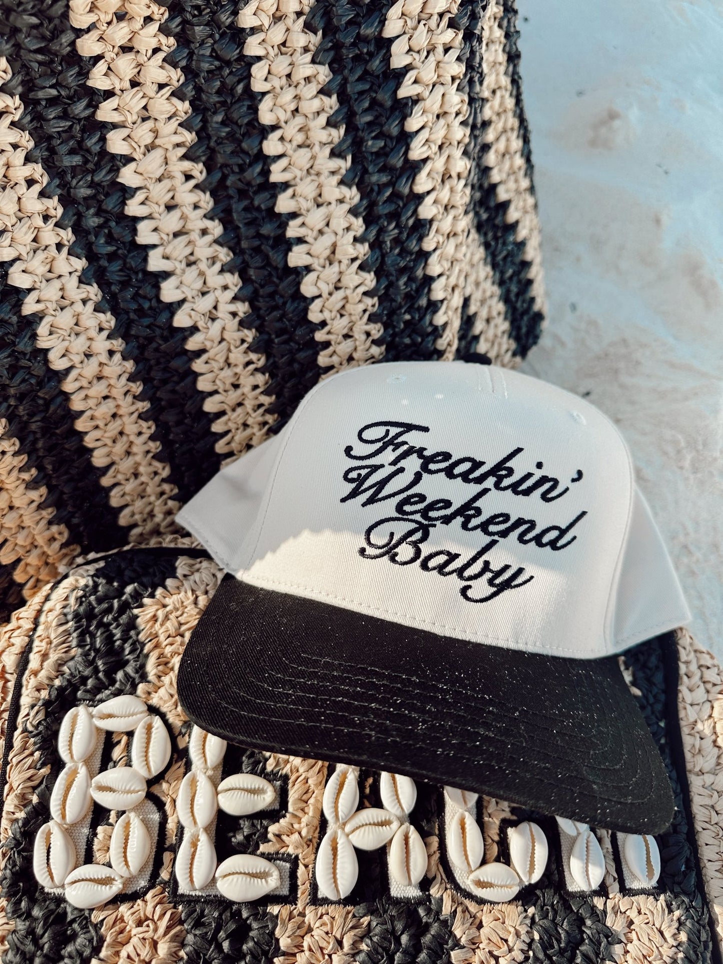 Freakin' Weekend Baby - Vintage Trucker Hat - Shop LINNY CO