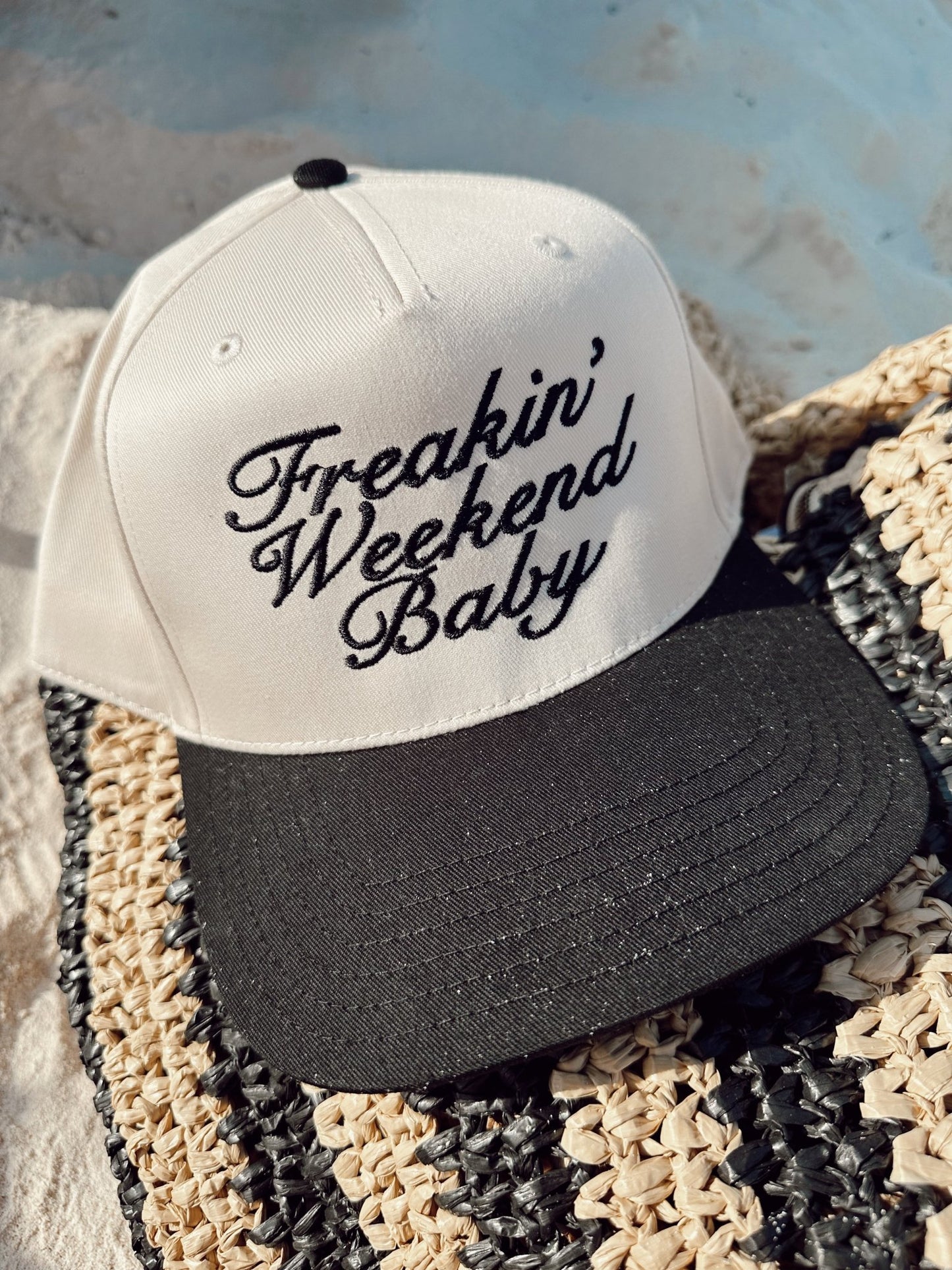 Freakin' Weekend Baby - Vintage Trucker Hat - Shop LINNY CO