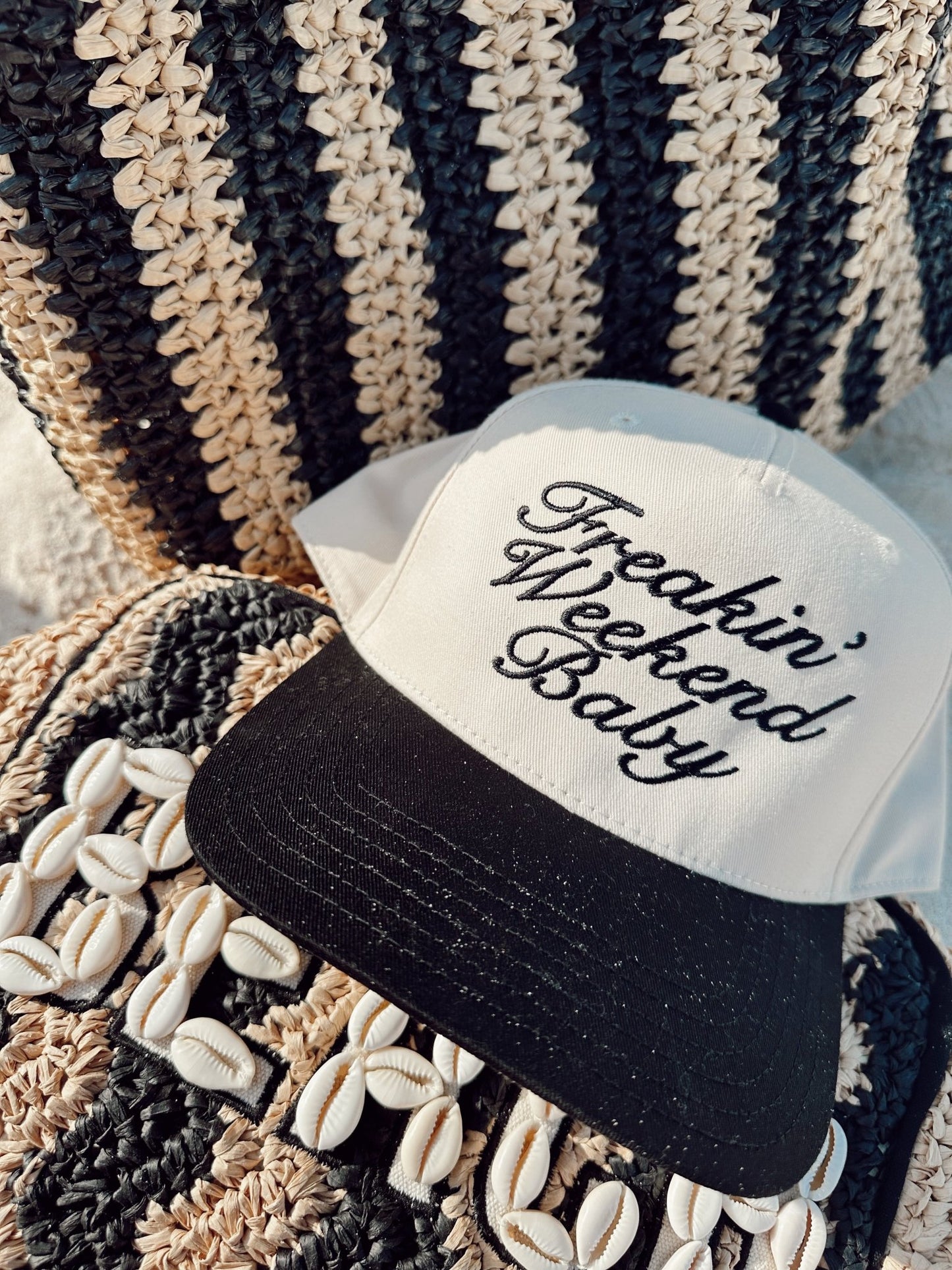 Freakin' Weekend Baby - Vintage Trucker Hat - Shop LINNY CO