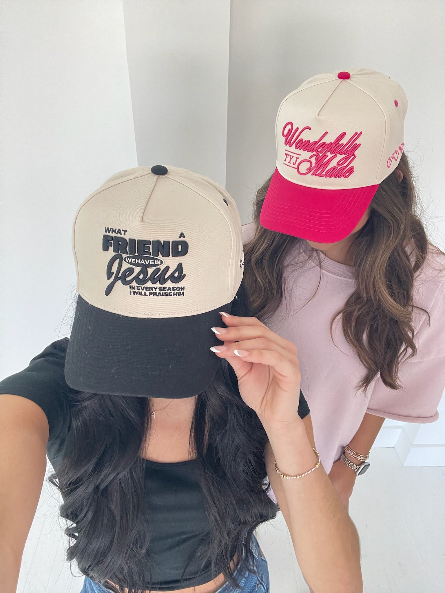 Friend in Jesus - Black Vintage Trucker Hat - Shop LINNY CO