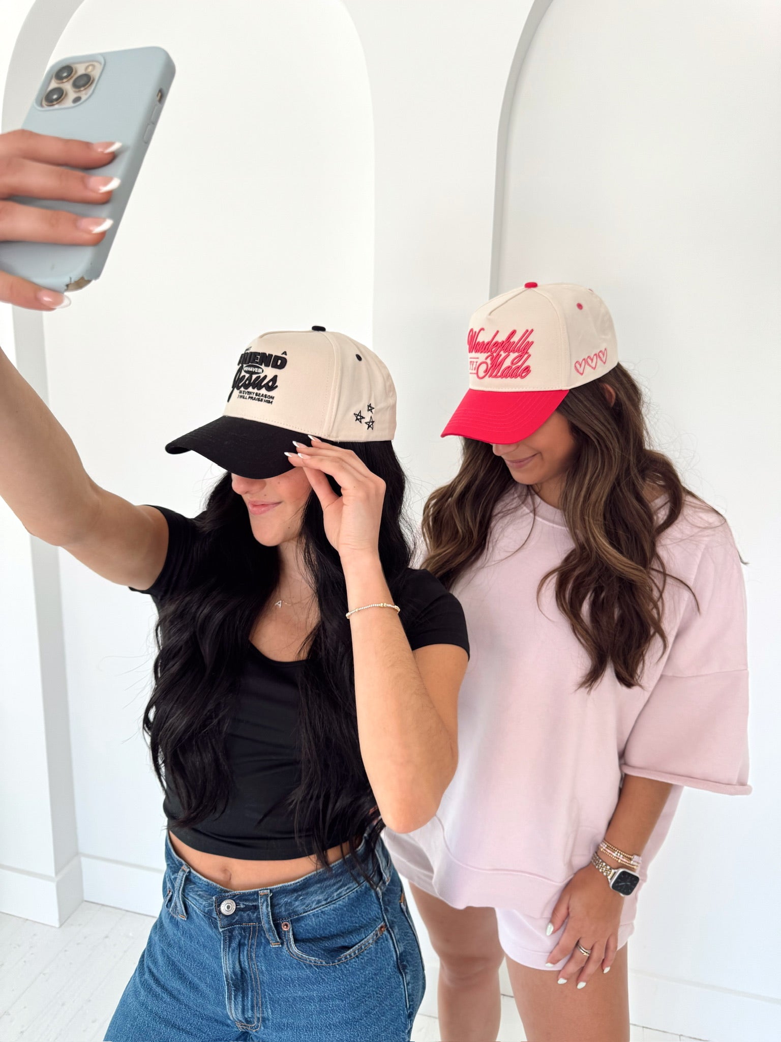 Friend in Jesus - Black Vintage Trucker Hat - Shop LINNY CO