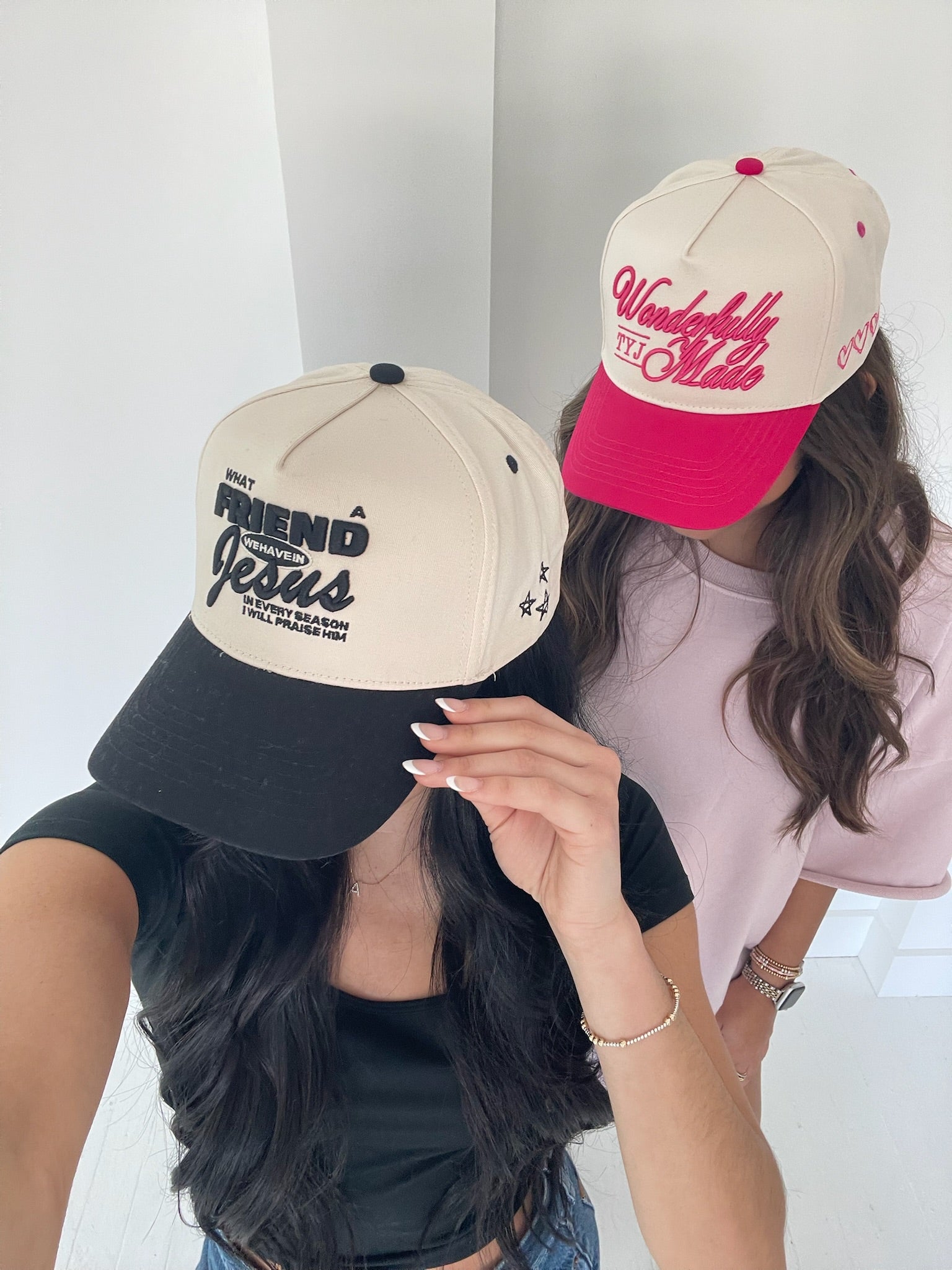 Friend in Jesus - Black Vintage Trucker Hat - Shop LINNY CO