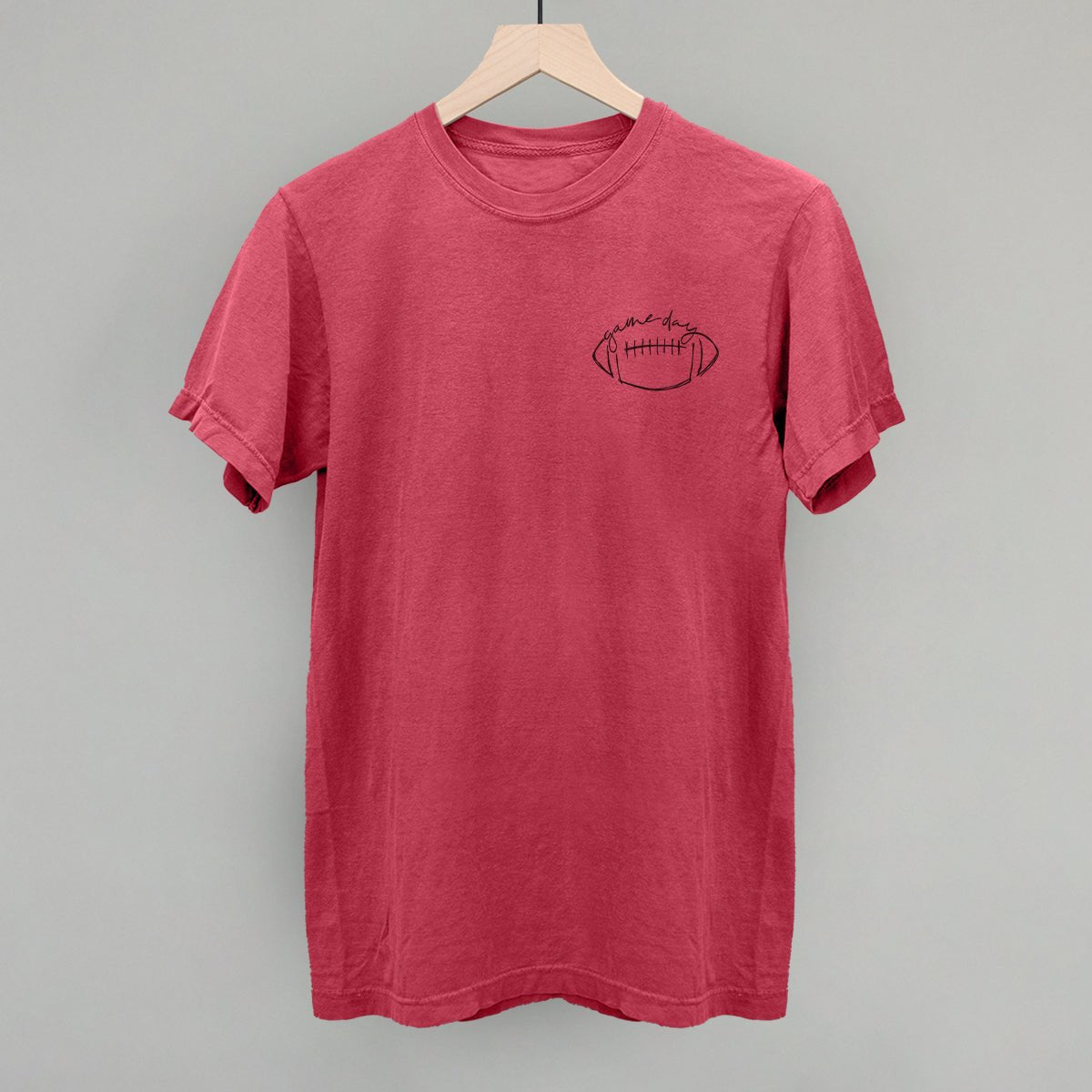 Game Day In Football Scribble (Left Chest) - Shop LINNY CO