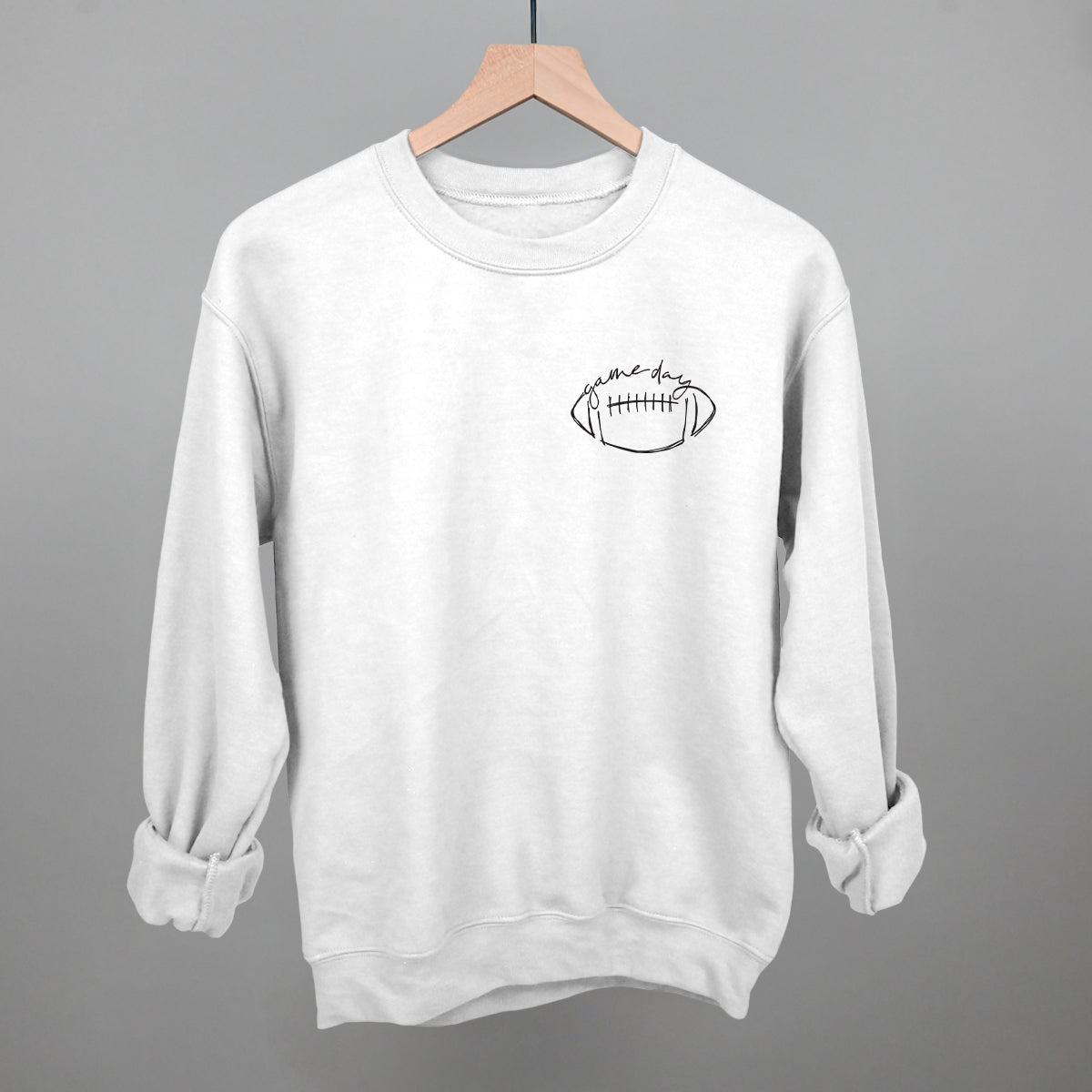 Game Day In Football Scribble (Left Chest) - Shop LINNY CO