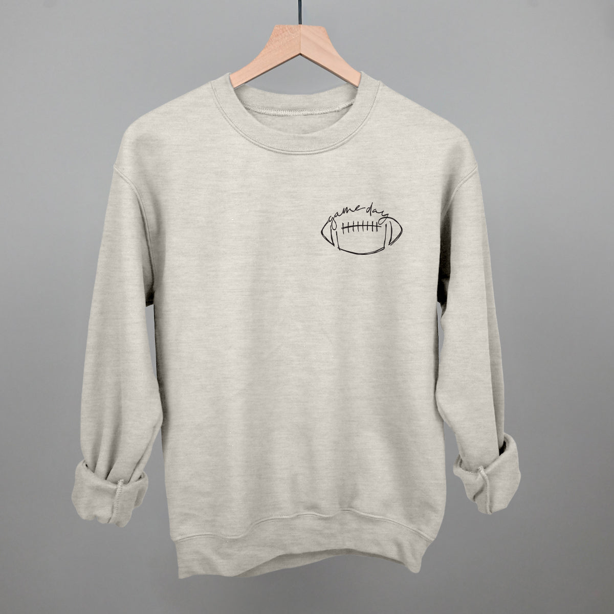 Game Day In Football Scribble (Left Chest) - Shop LINNY CO