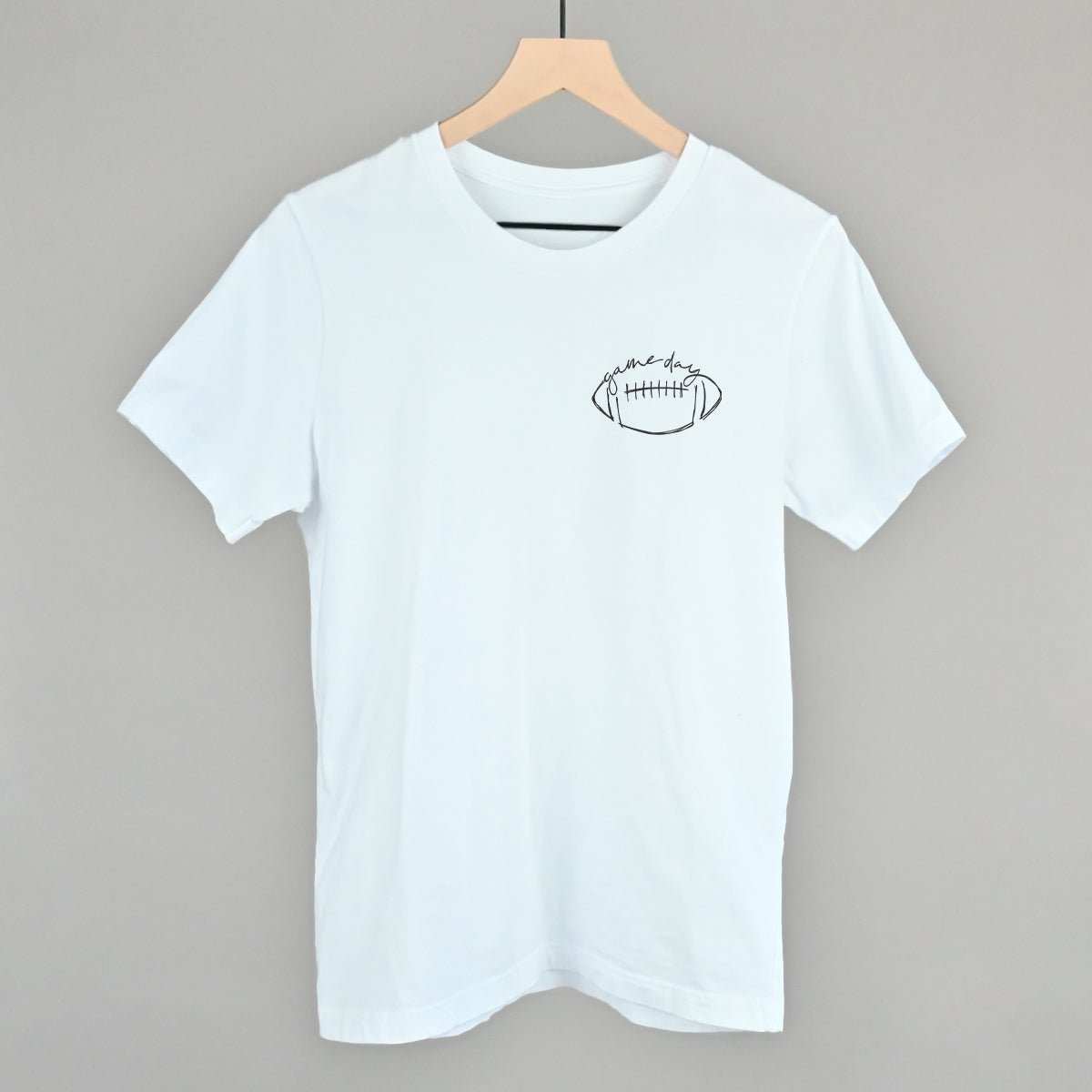 Game Day In Football Scribble (Left Chest) - Shop LINNY CO