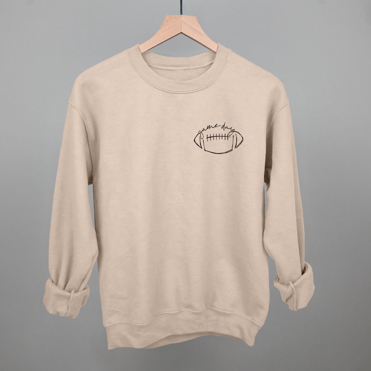 Game Day In Football Scribble (Left Chest) - Shop LINNY CO