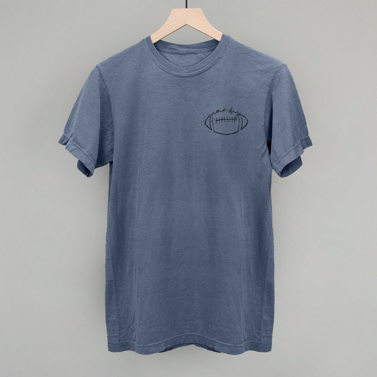 Game Day In Football Scribble (Left Chest) - Shop LINNY CO