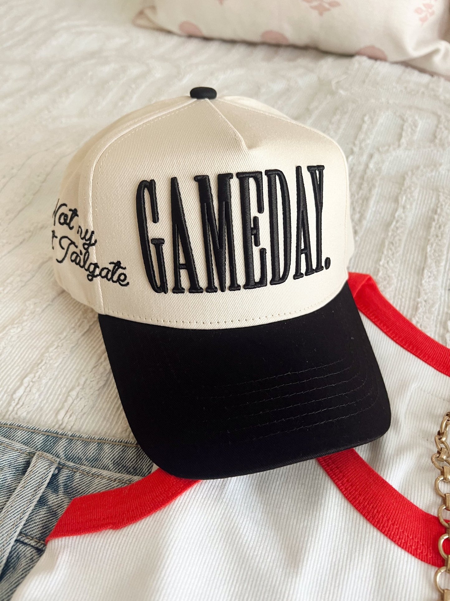 GAMEDAY. - Not My First Tailgate Vintage Trucker Hat - Shop LINNY CO