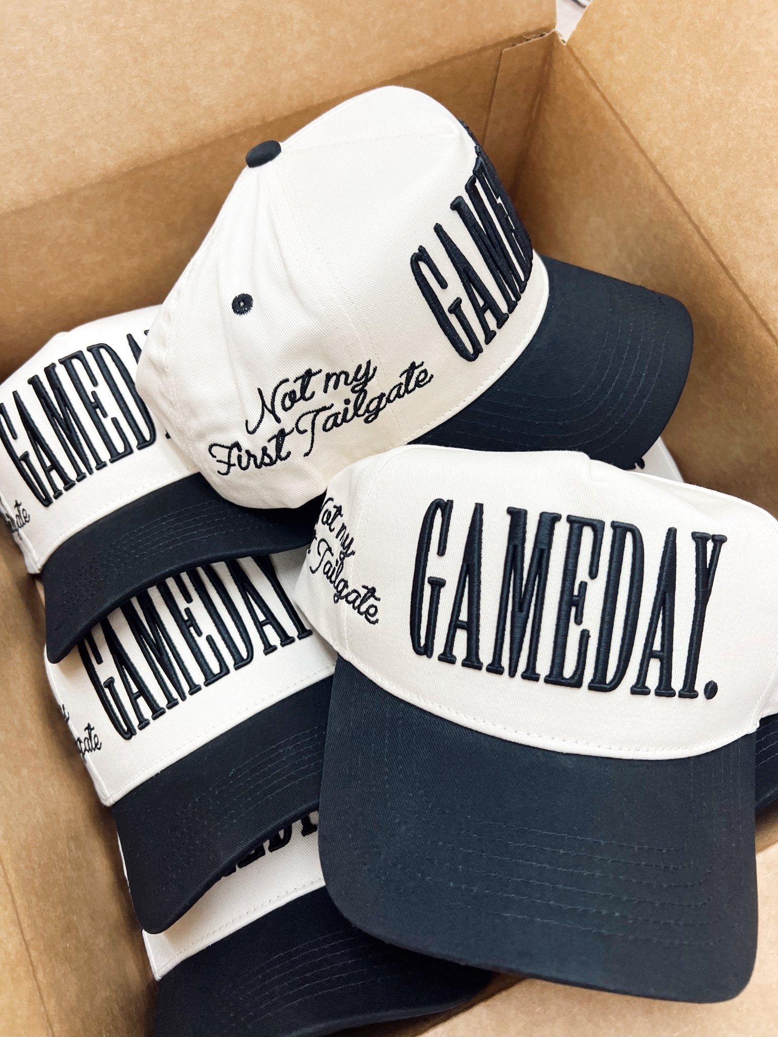 GAMEDAY. - Not My First Tailgate Vintage Trucker Hat - Shop LINNY CO