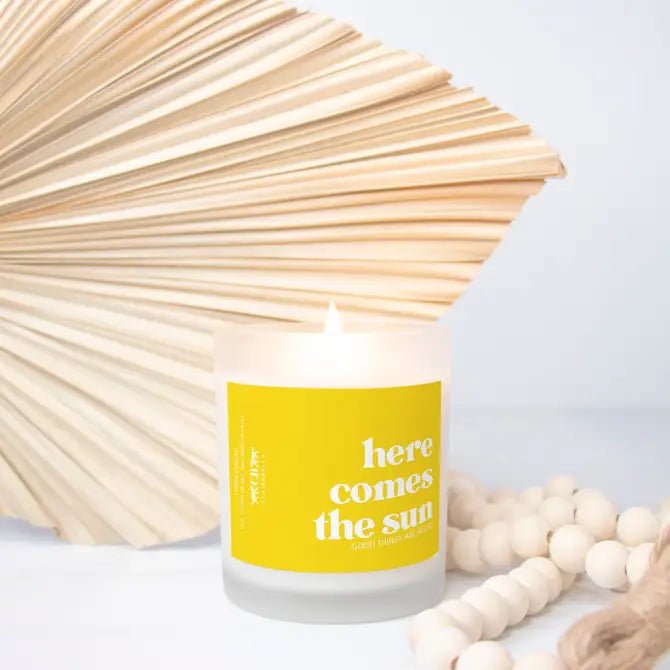 Glass Candle - Here Comes The Sun (Lemon Verbena) - Shop LINNY CO