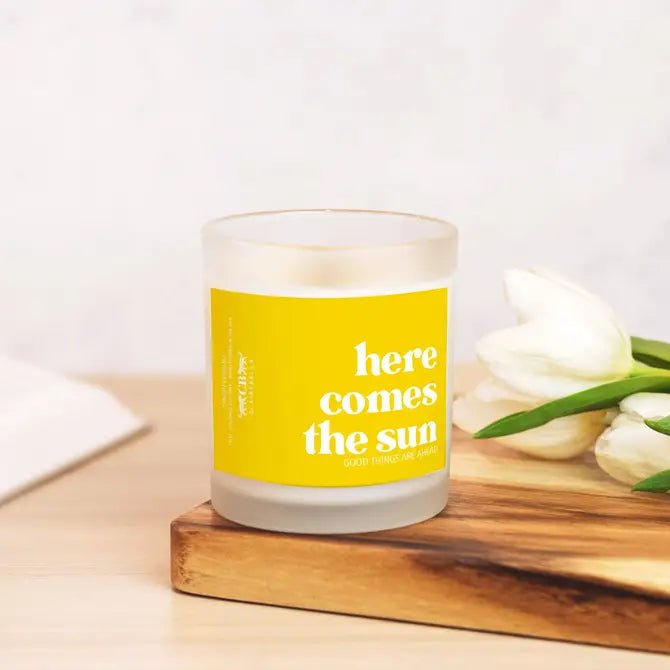 Glass Candle - Here Comes The Sun (Lemon Verbena) - Shop LINNY CO