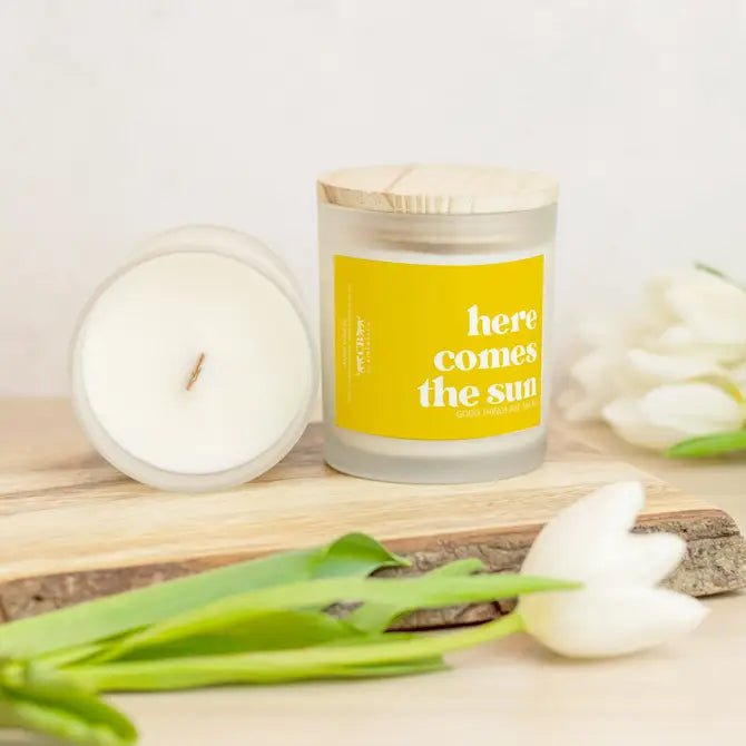 Glass Candle - Here Comes The Sun (Lemon Verbena) - Shop LINNY CO